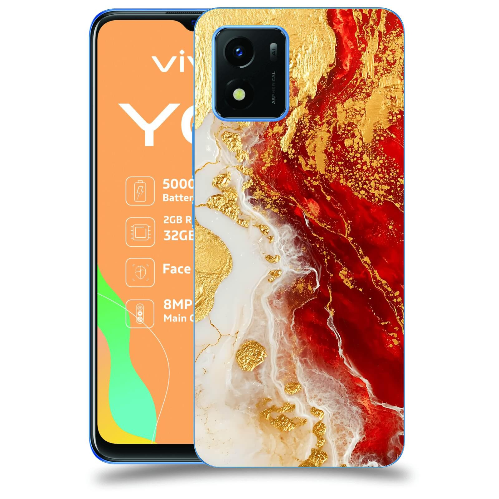 ACOVER Kryt na mobil Vivo Y01 - Golden Blood III