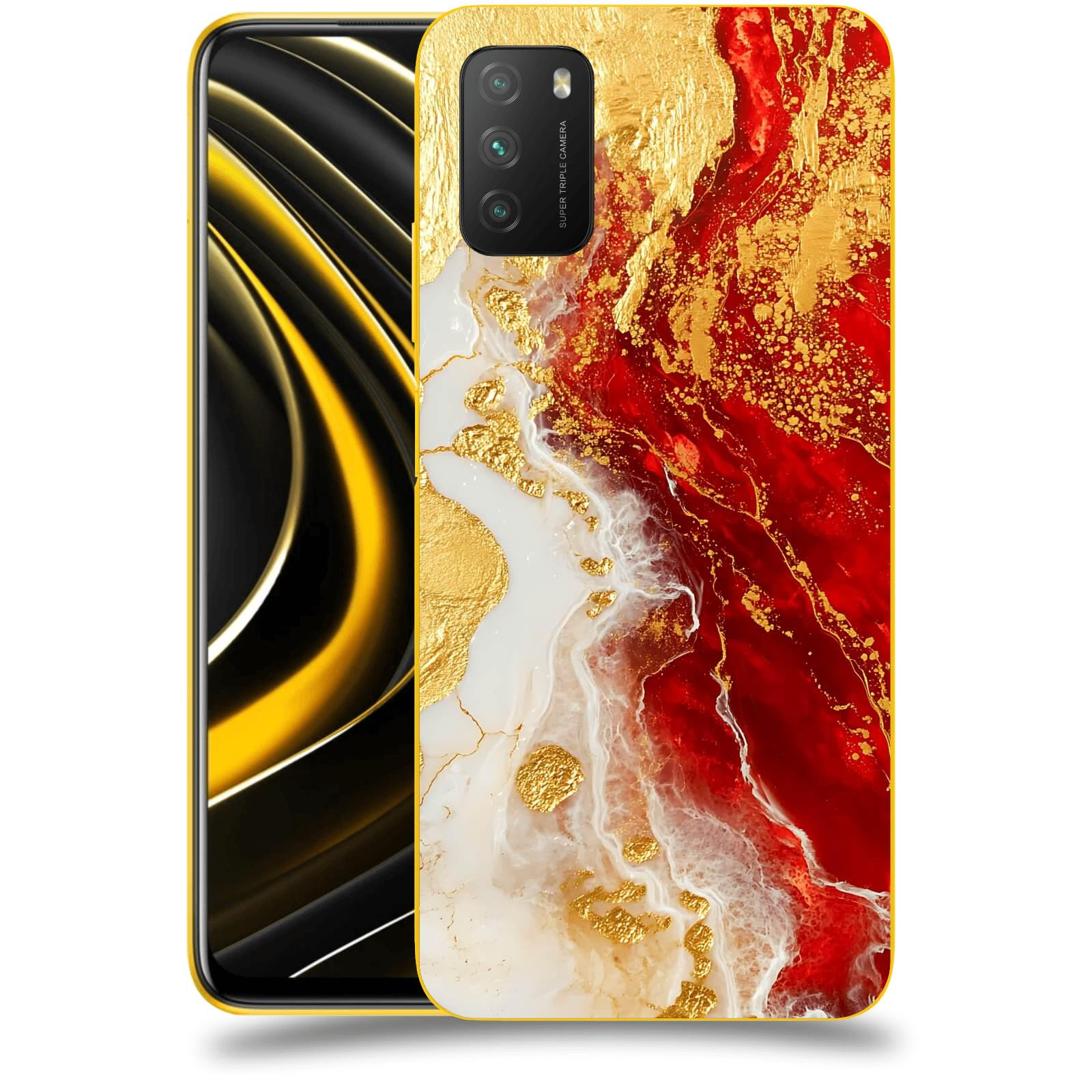 ACOVER Kryt na mobil Xiaomi Poco M3 - Golden Blood III