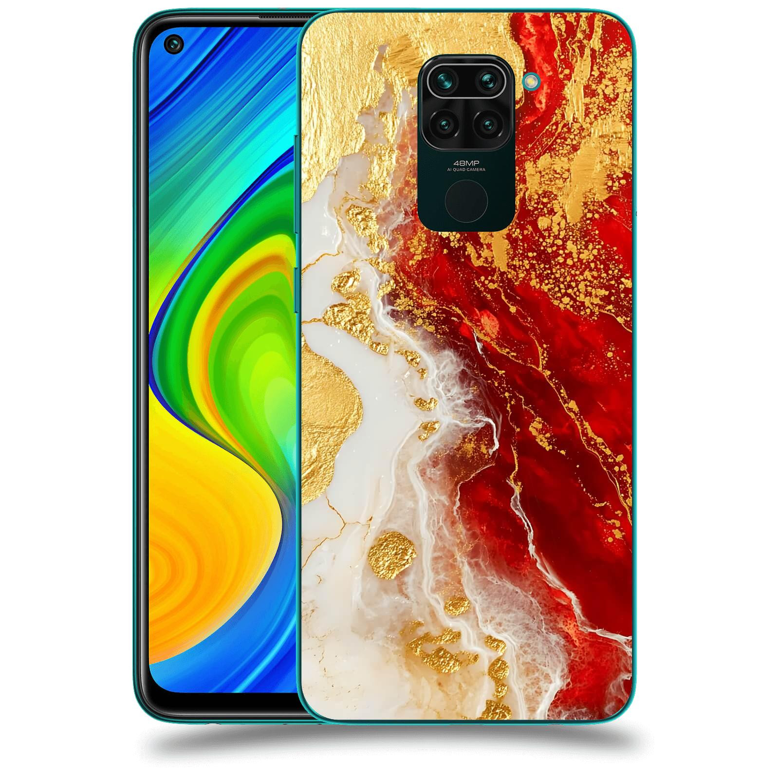 ACOVER Kryt na mobil Xiaomi Redmi Note 9 - Golden Blood III