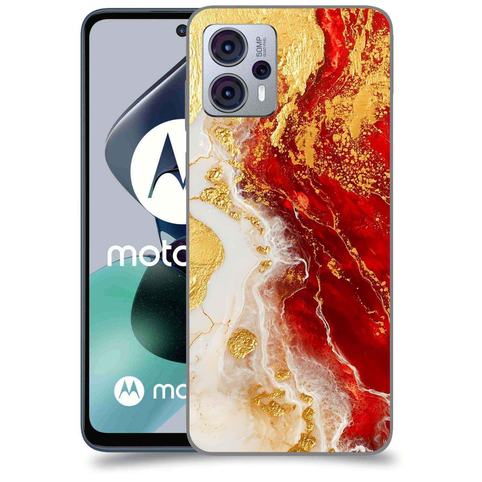 ACOVER Kryt na mobil Motorola Moto G23 - Golden Blood III