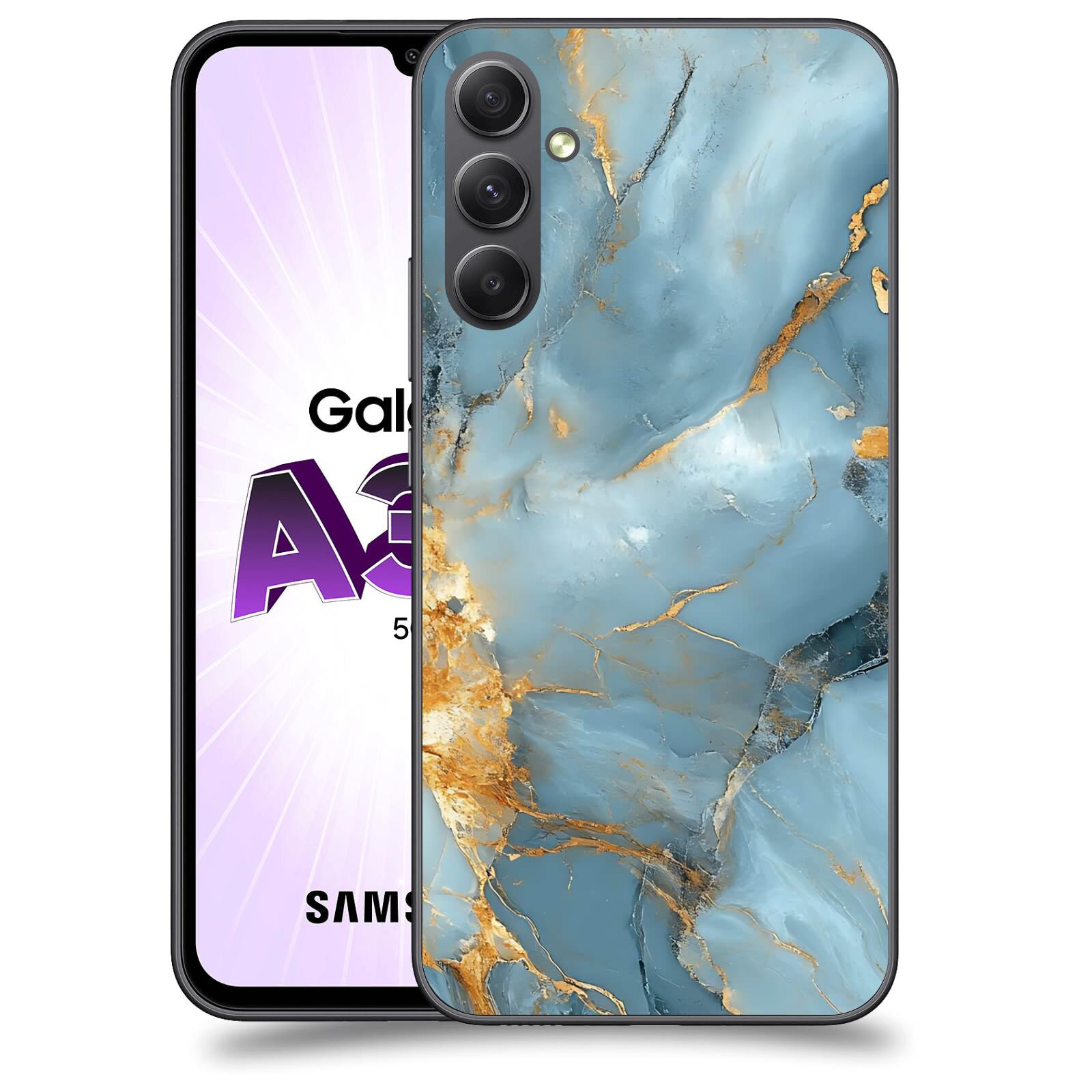 ACOVER Kryt na mobil Samsung Galaxy A34 - Ice Marble I