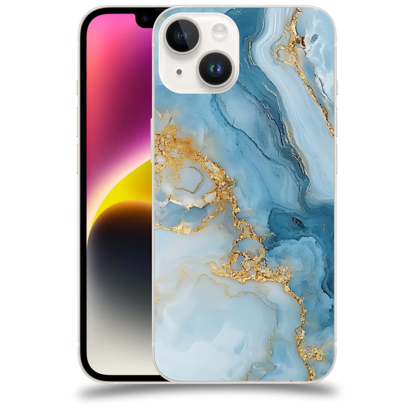 ACOVER Kryt na mobil Apple iPhone 14 - Ice Marble II