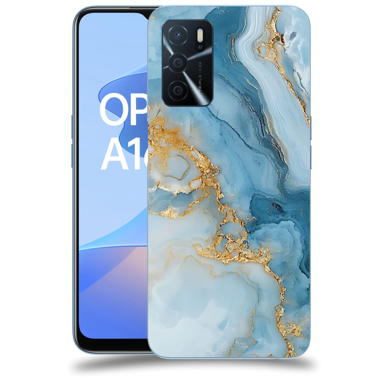 ACOVER Kryt na mobil OPPO A16s - Ice Marble II