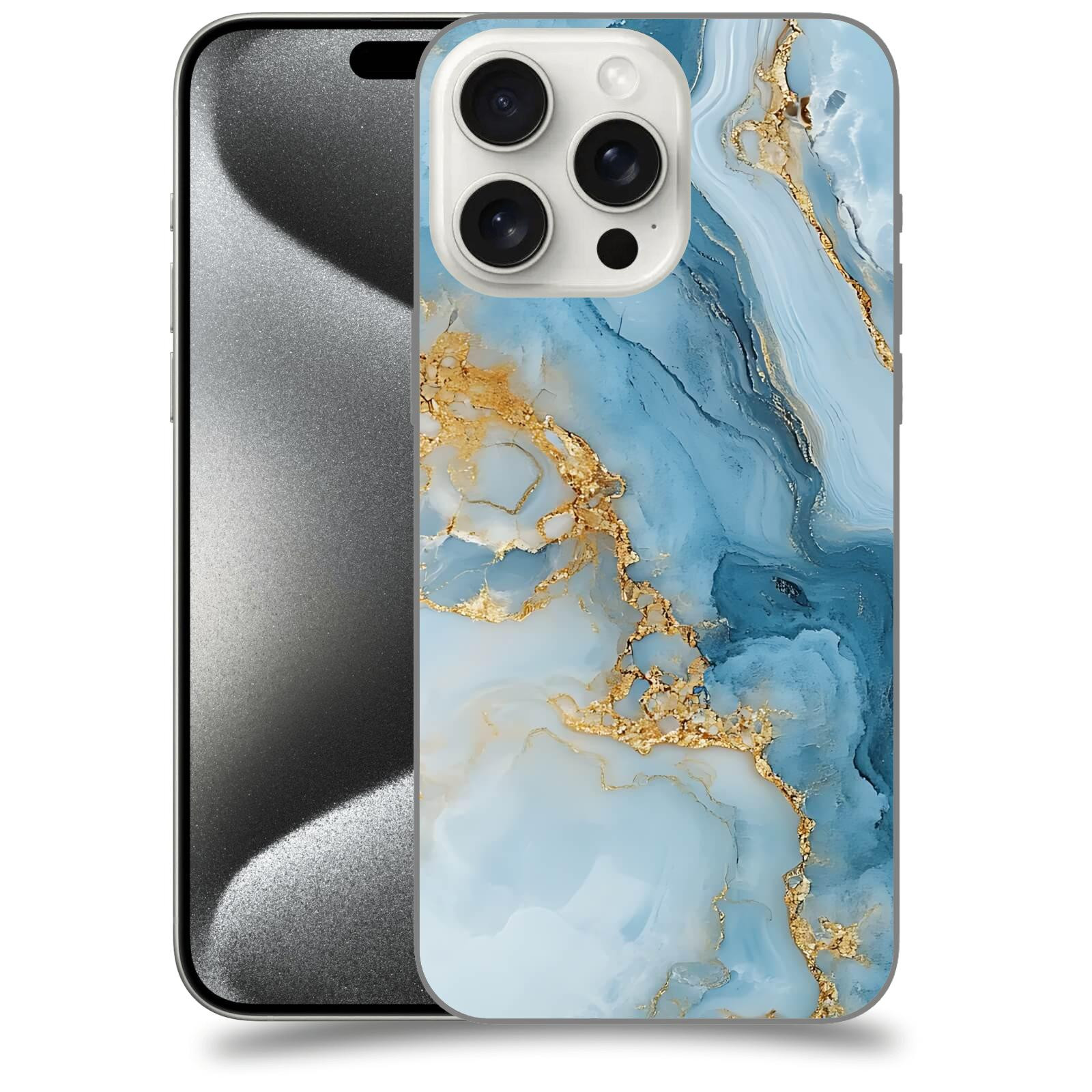 ACOVER Kryt na mobil Apple iPhone 15 pro max - Ice Marble II