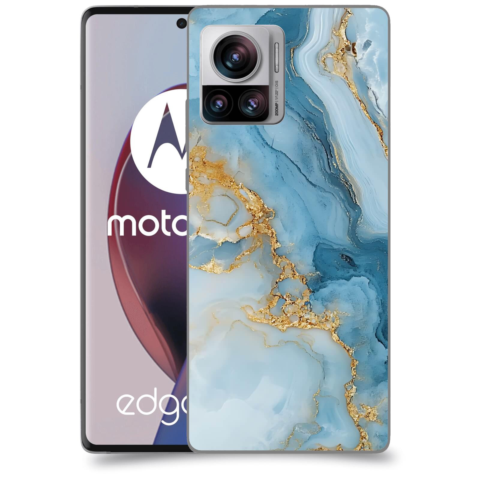 ACOVER Kryt na mobil Motorola Edge 30 Ultra - Ice Marble II