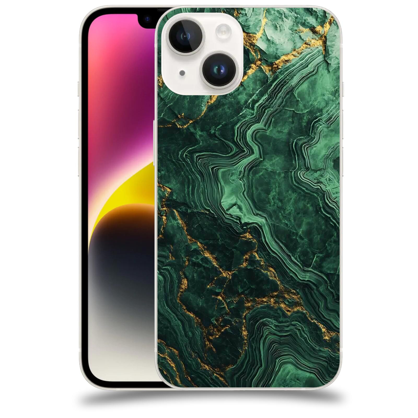 ACOVER Kryt na mobil Apple iPhone 14 - Golden Moss I