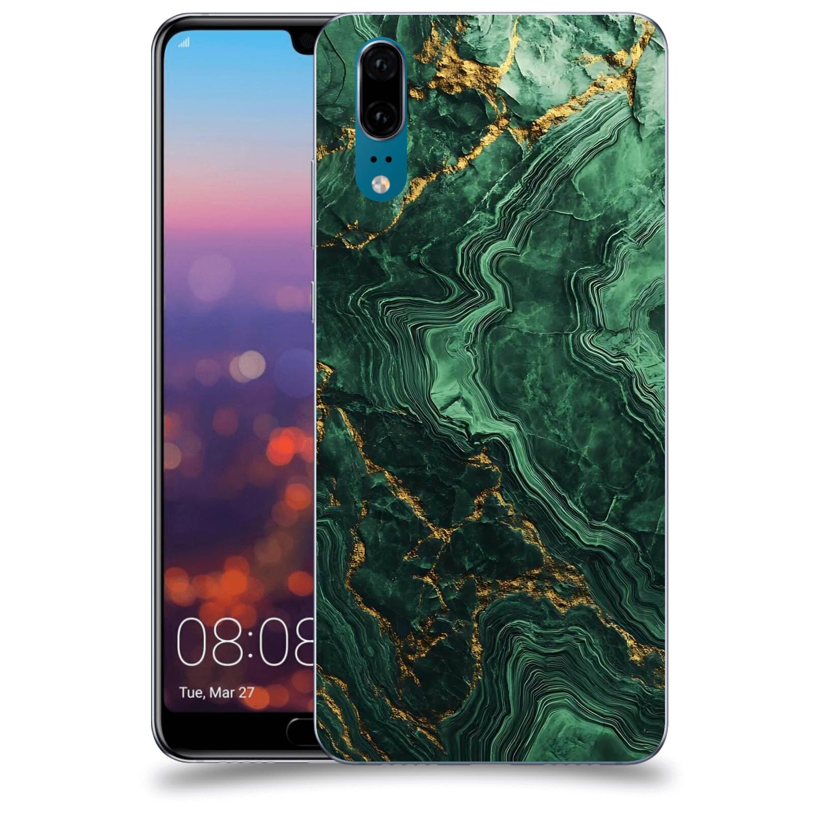 ACOVER Kryt na mobil Huawei P20 - Golden Moss I