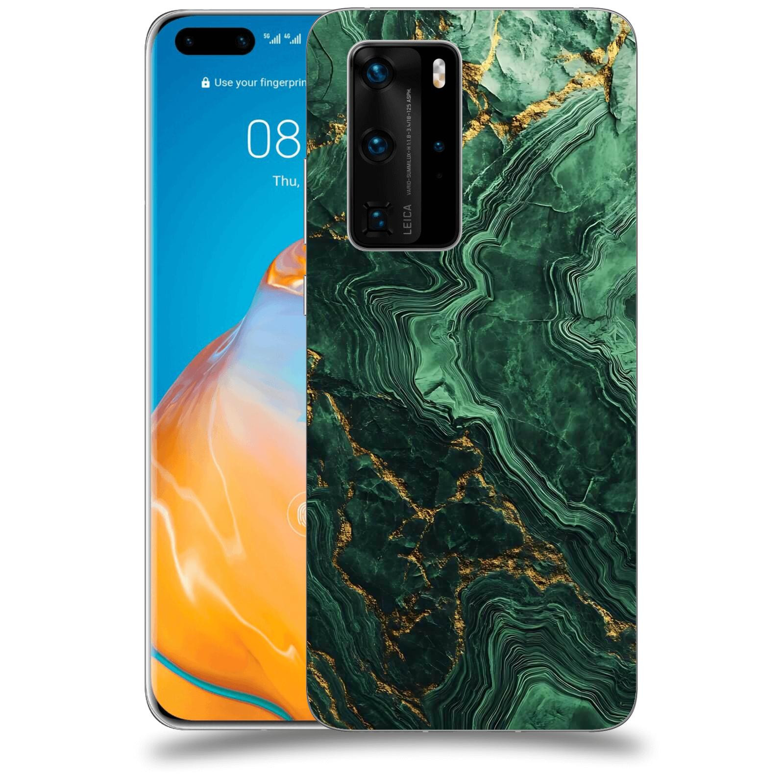 ACOVER Kryt na mobil Huawei P40 - Golden Moss I