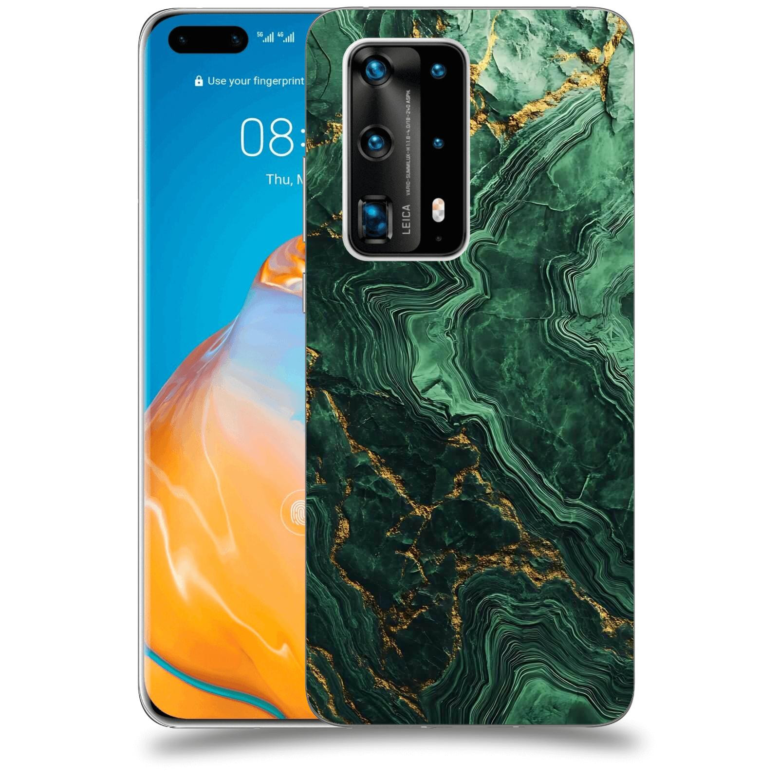 ACOVER Kryt na mobil Huawei P40 Pro - Golden Moss I