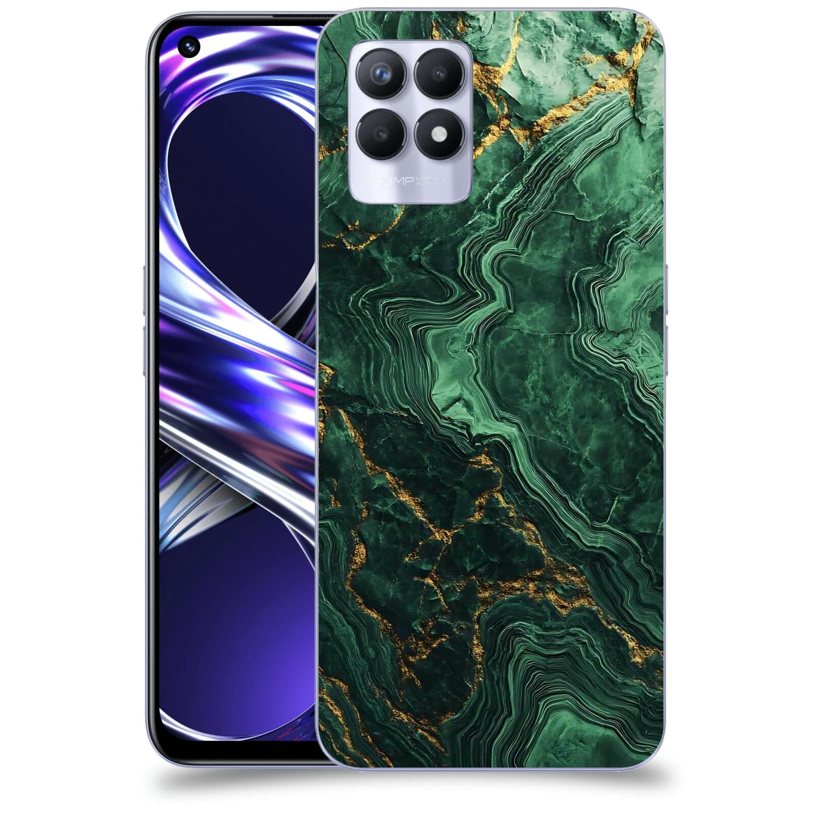 ACOVER Kryt na mobil Realme 8i - Golden Moss I