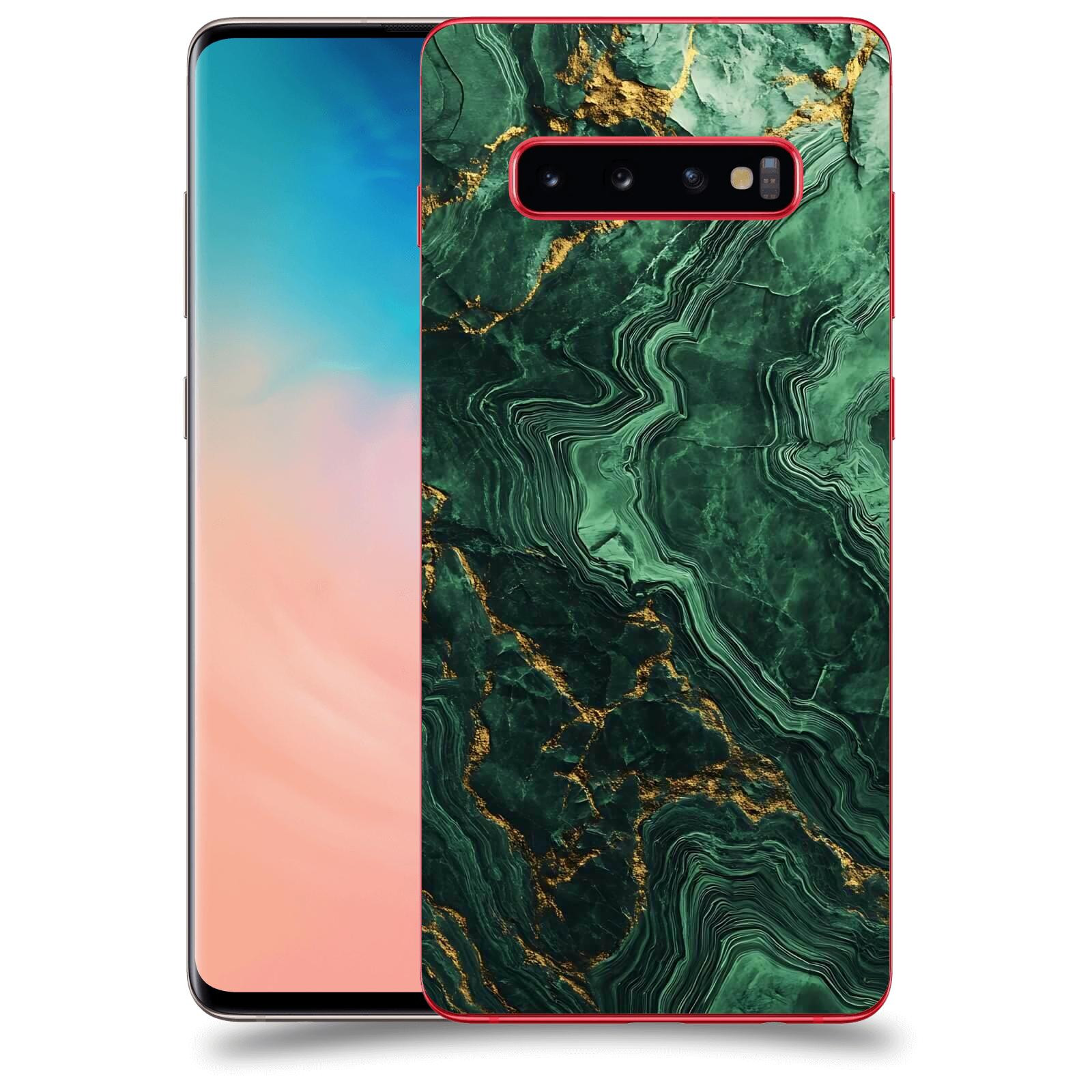 ACOVER Kryt na mobil Samsung Galaxy S10 Plus G975 - Golden Moss I