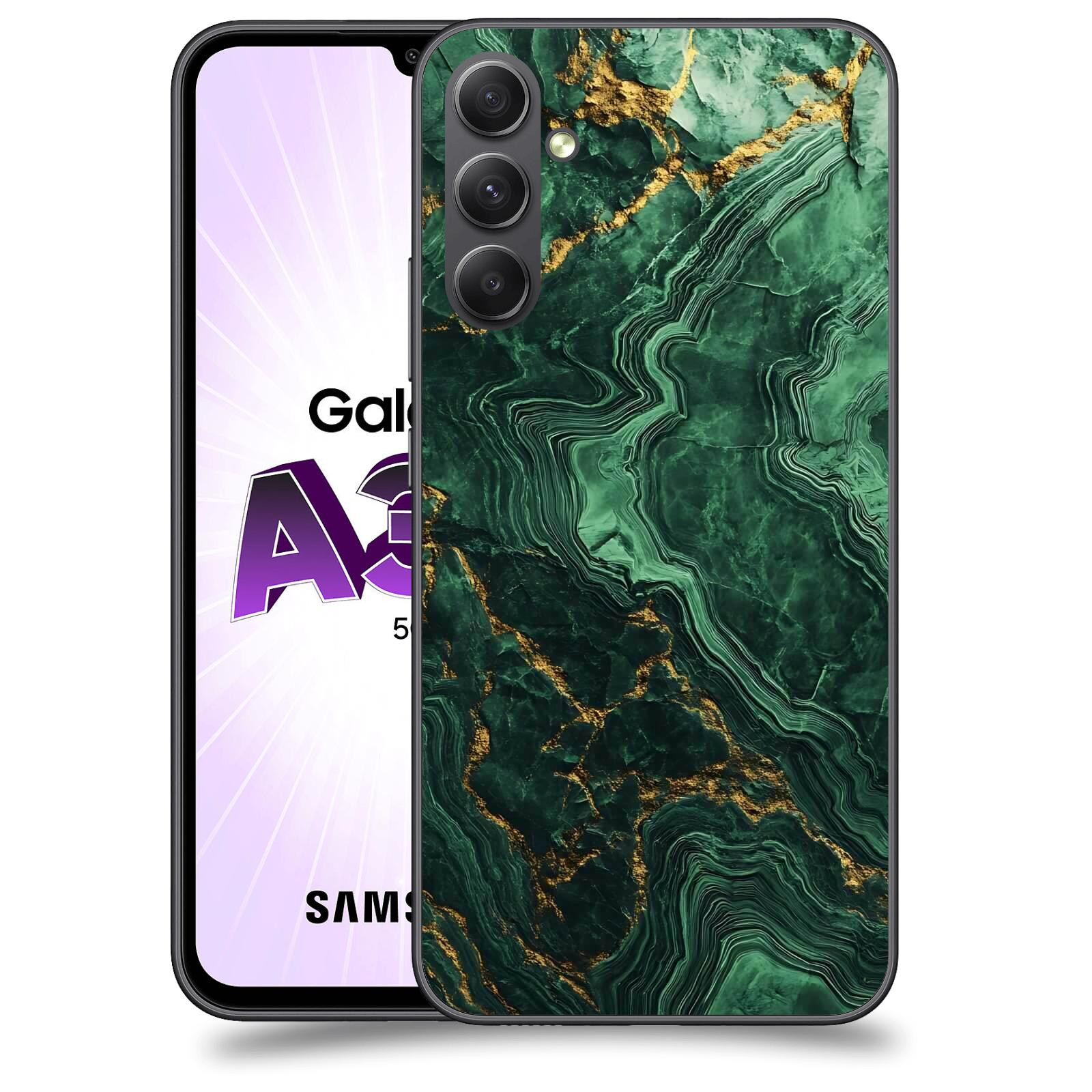 ACOVER Kryt na mobil Samsung Galaxy A34 - Golden Moss I