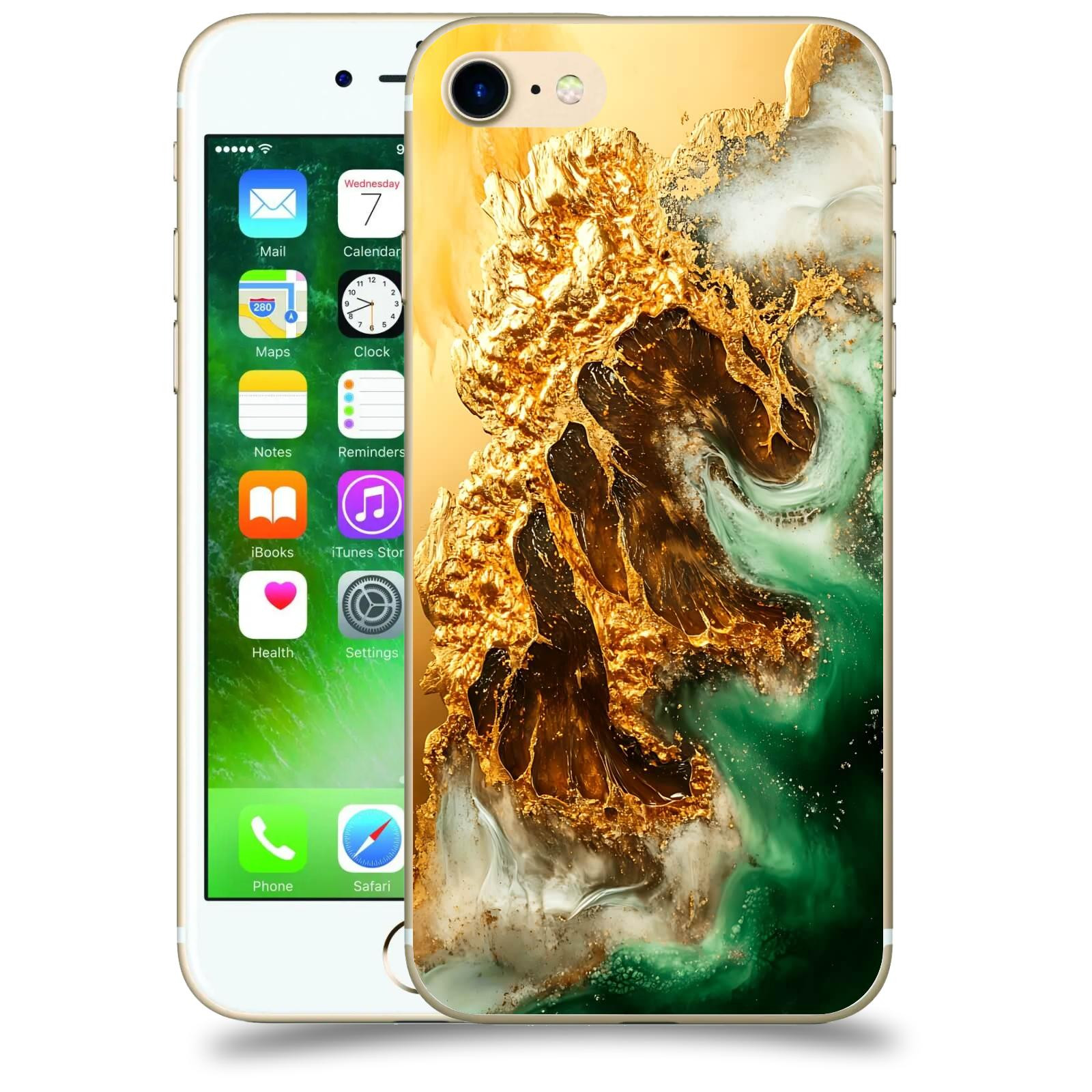 ACOVER Kryt na mobil Apple iPhone 7 - Golden Moss II