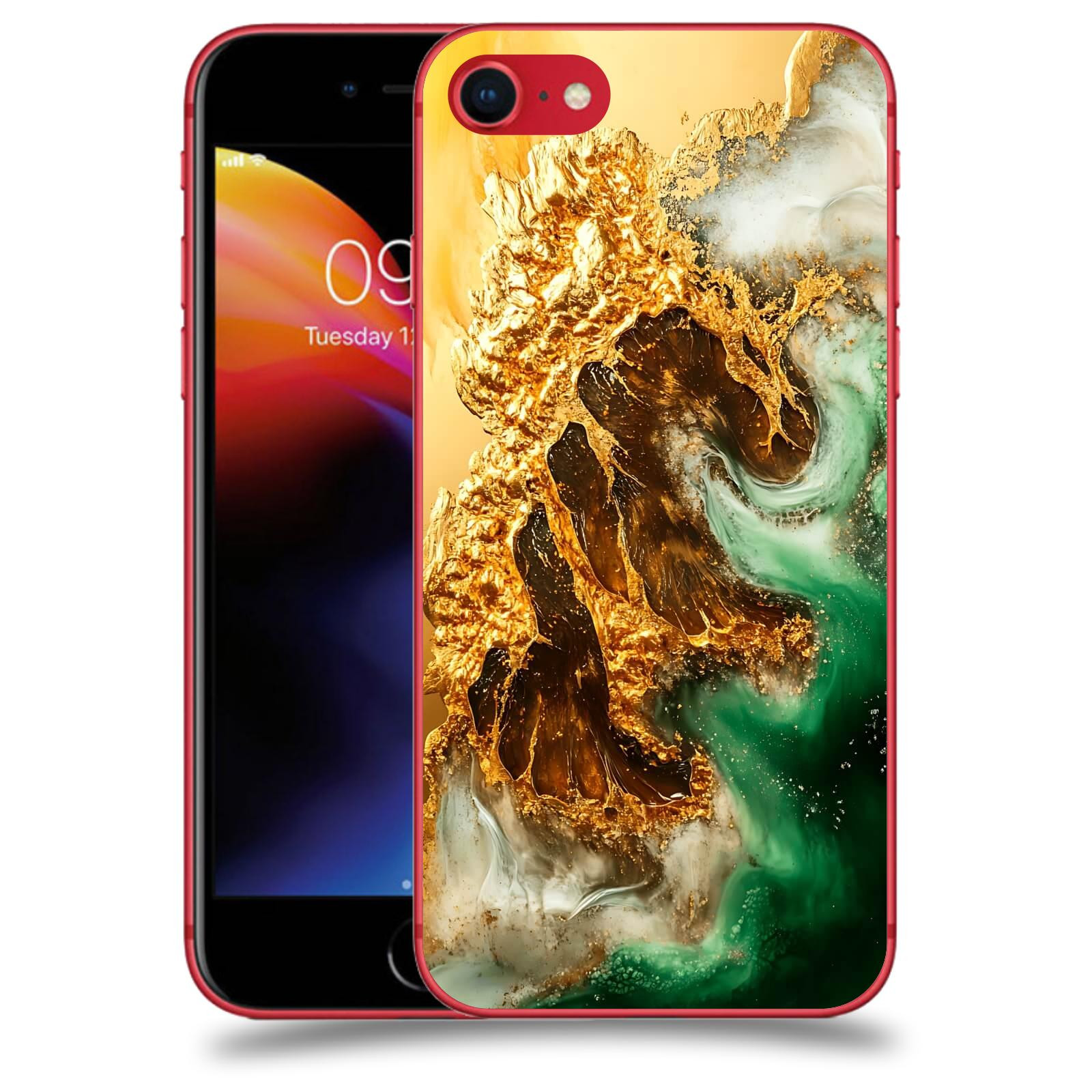 ACOVER Kryt na mobil Apple iPhone 8 - Golden Moss II