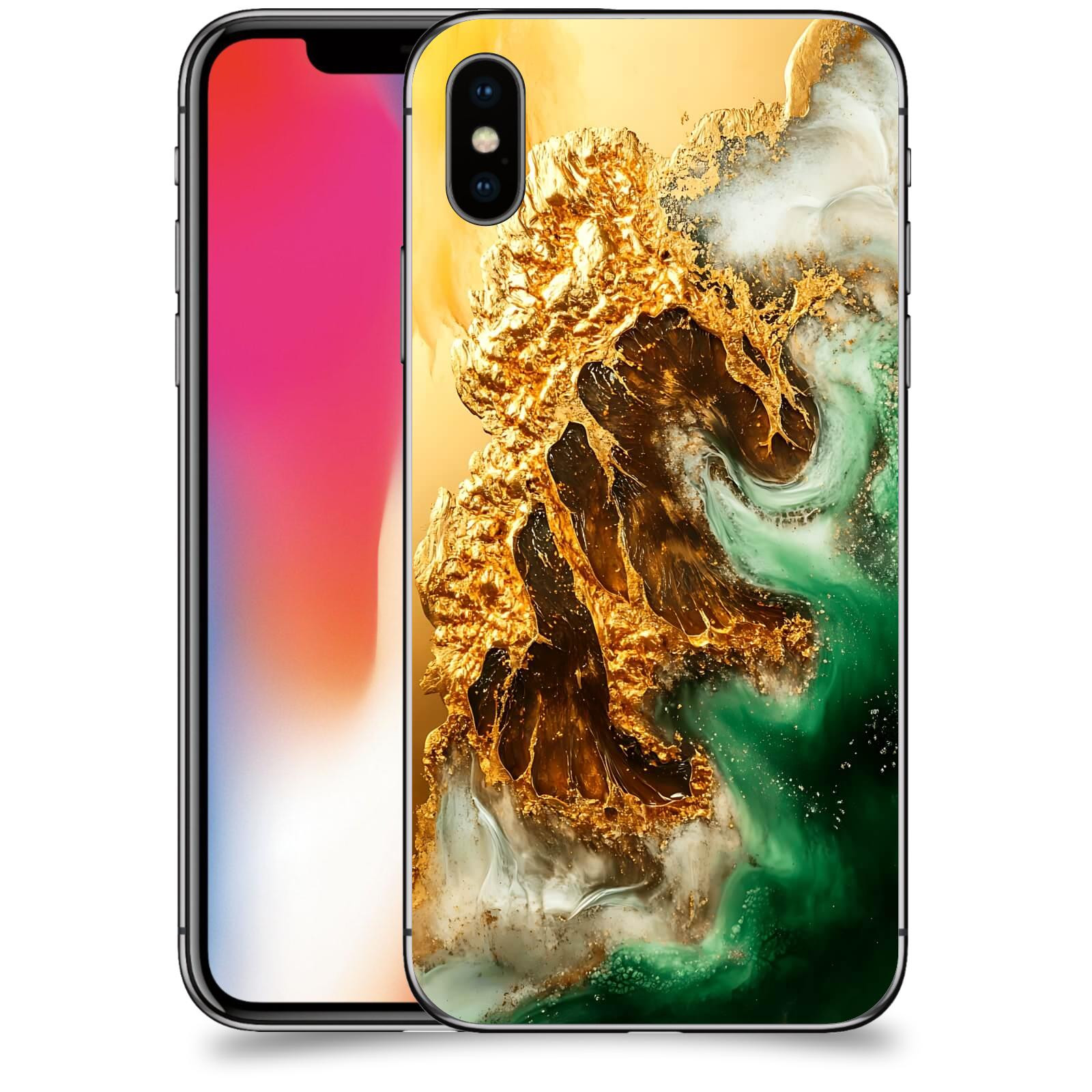 ACOVER Kryt na mobil Apple iPhone X/XS - Golden Moss II