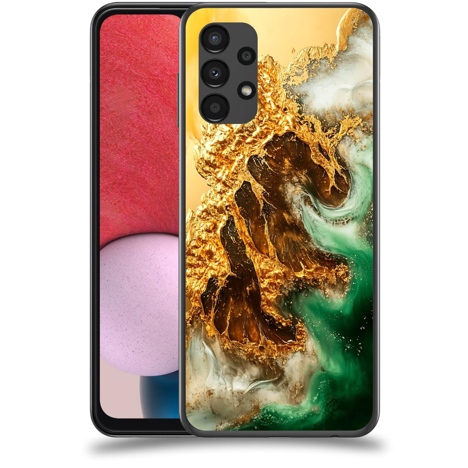 ACOVER Kryt na mobil Samsung Galaxy A13 4G A135 - Golden Moss II