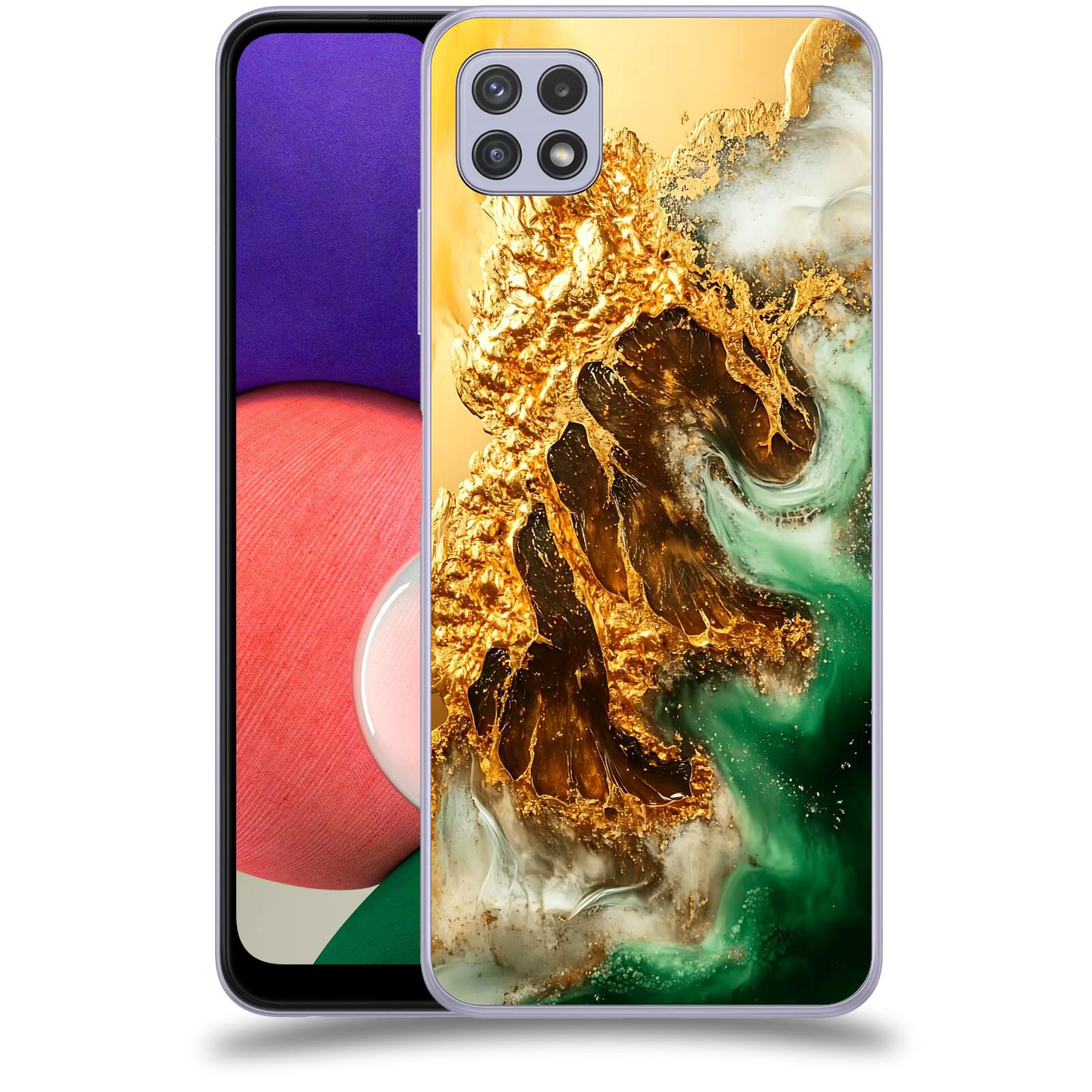 ACOVER Kryt na mobil Samsung Galaxy A22 5G A226B - Golden Moss II
