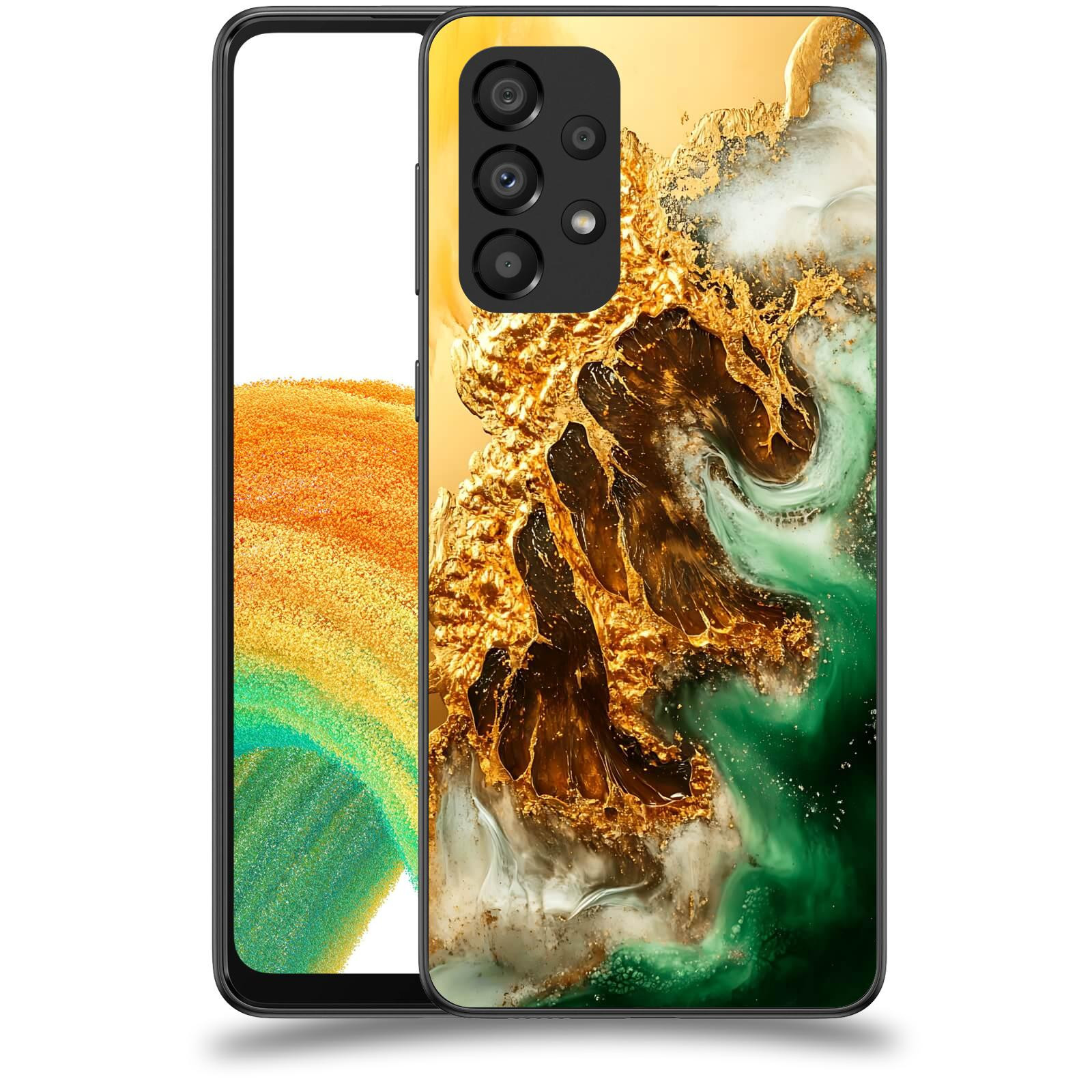 ACOVER Kryt na mobil Samsung Galaxy A33 5G A336 - Golden Moss II
