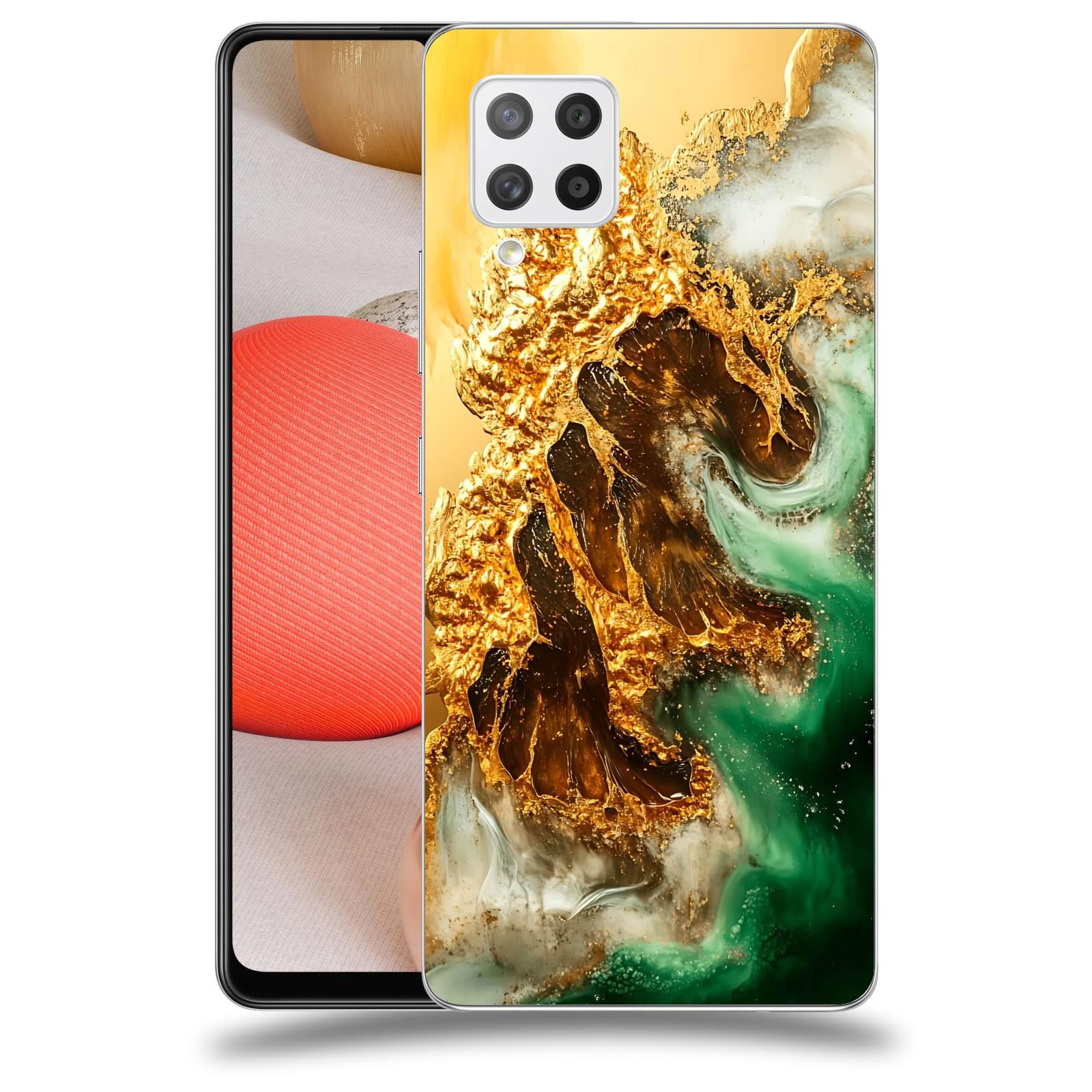 ACOVER Kryt na mobil Samsung Galaxy A42 A426B - Golden Moss II
