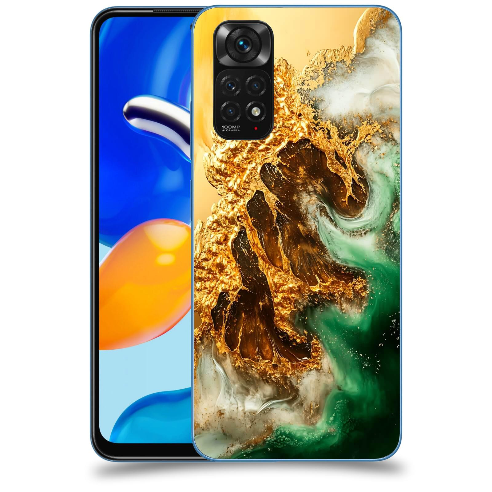 ACOVER Kryt na mobil Xiaomi Redmi Note 11S - Golden Moss II