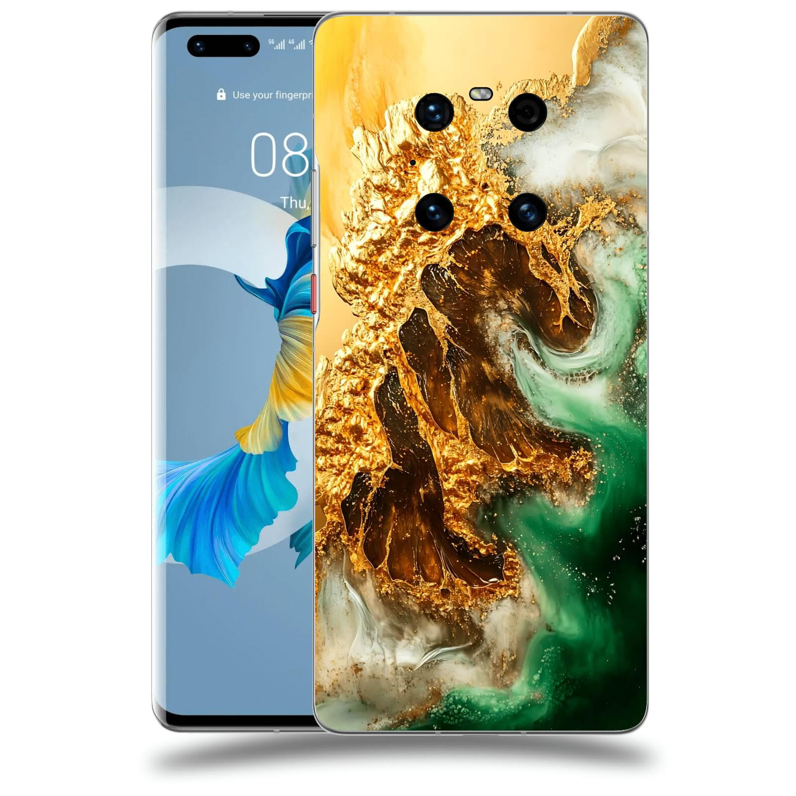 ACOVER Kryt na mobil Huawei Mate 40 Pro - Golden Moss II