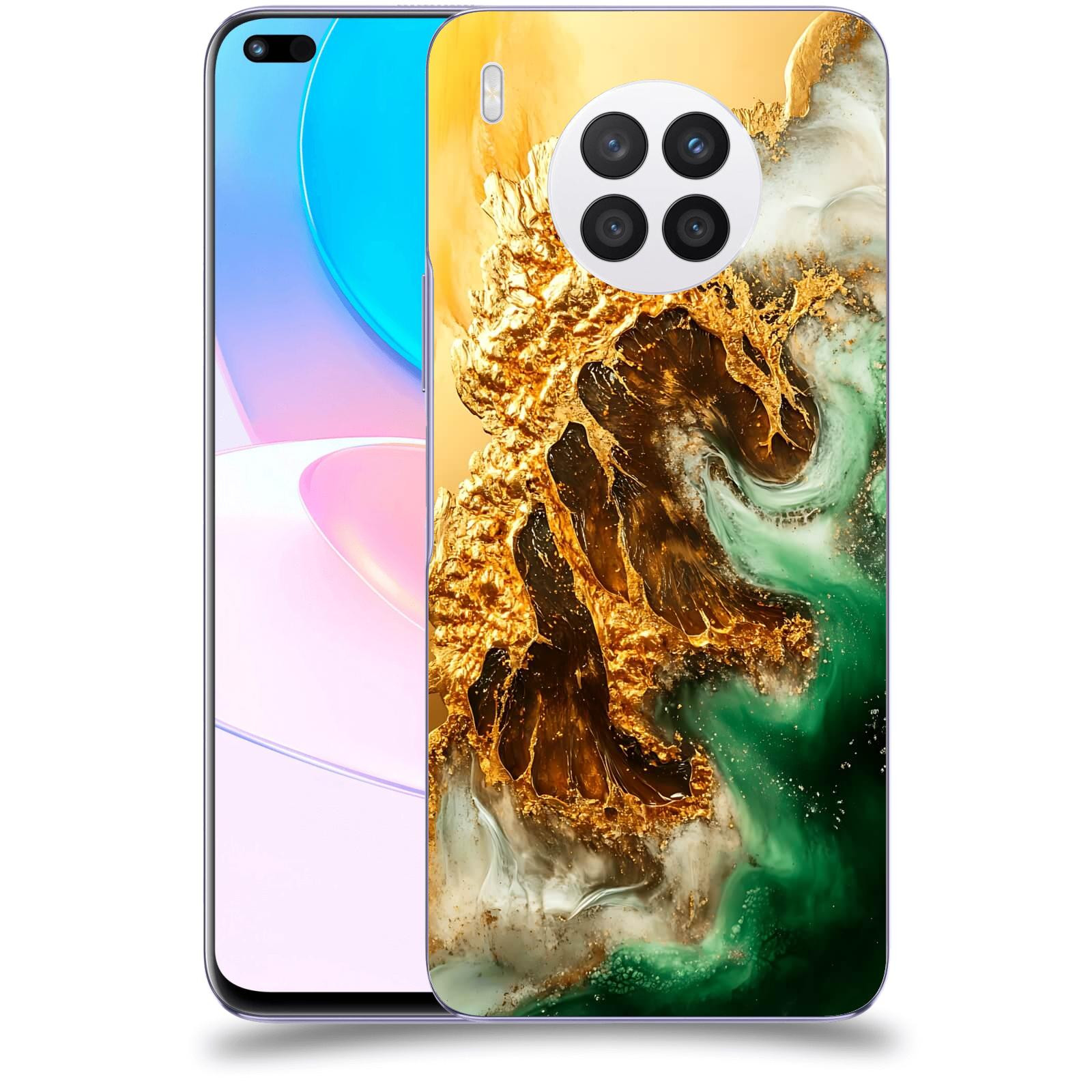 ACOVER Kryt na mobil Huawei Nova 8i - Golden Moss II