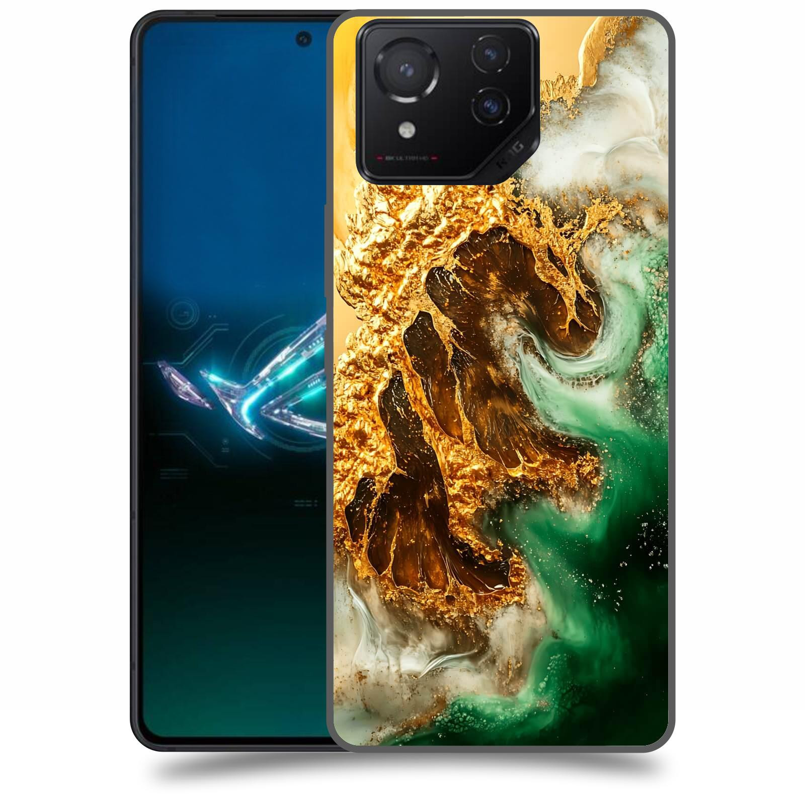 ACOVER Kryt na mobil Asus ROG Phone 8 - Golden Moss II
