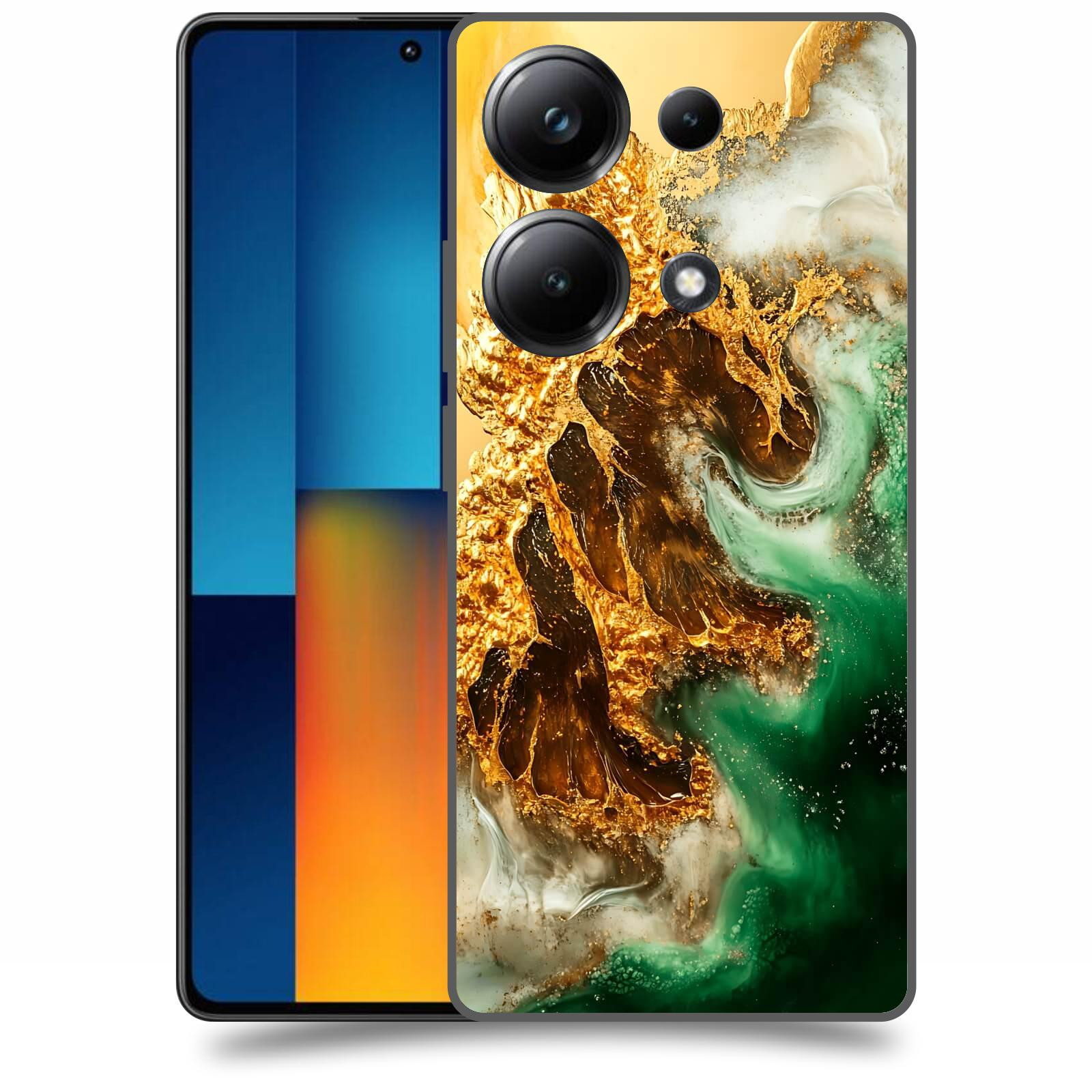 ACOVER Kryt na mobil Poco M6 - Golden Moss II