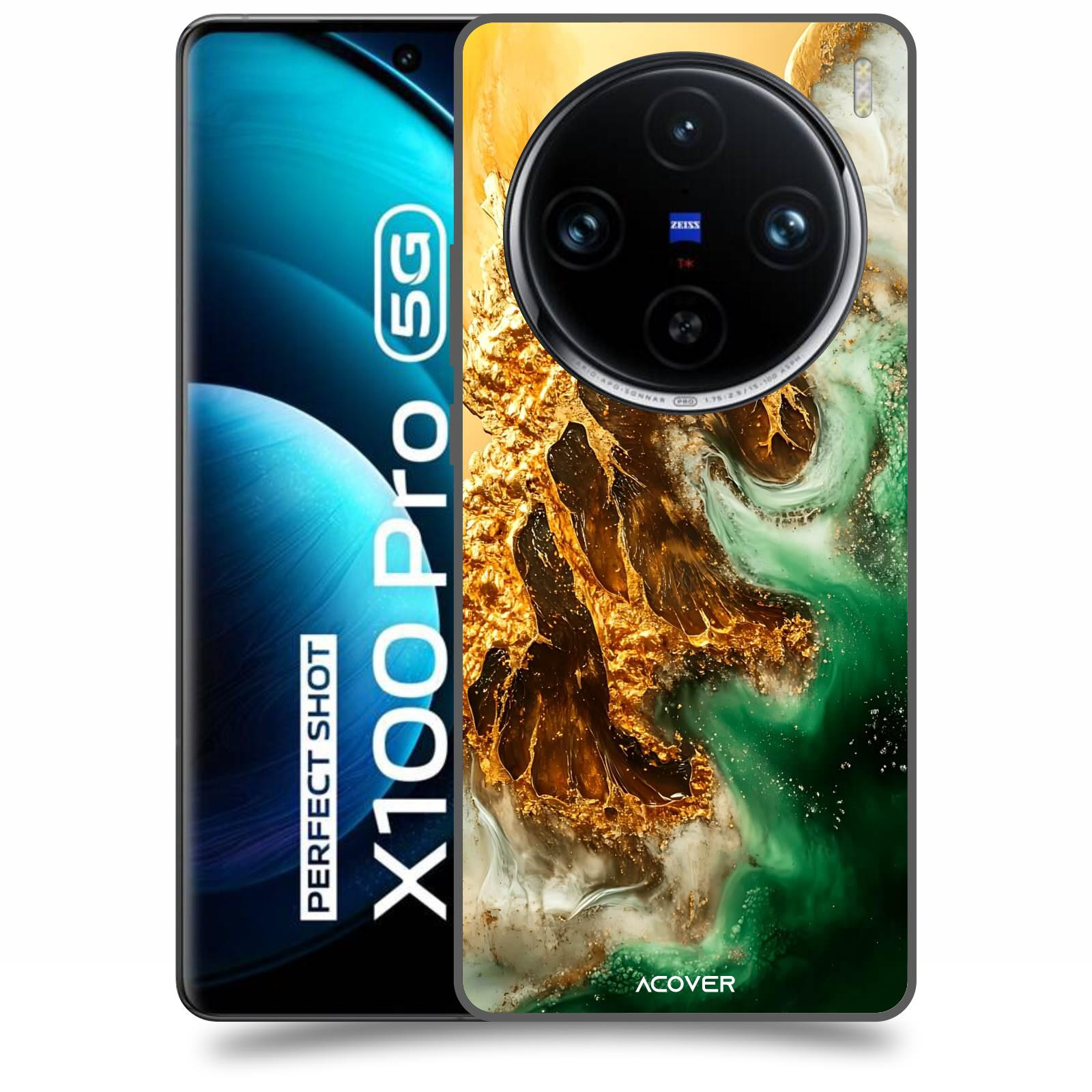 ACOVER Kryt na mobil Vivo X100 Pro - Golden Moss II