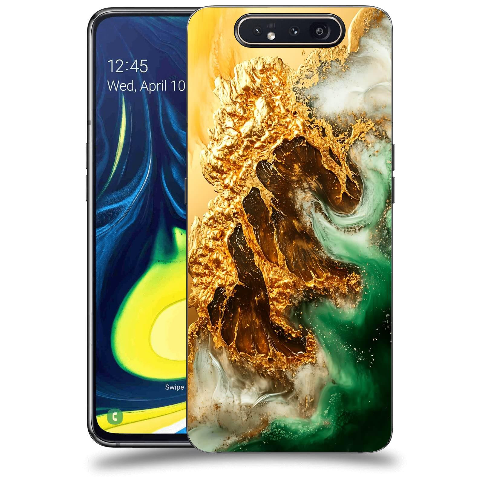 ACOVER Kryt na mobil Samsung Galaxy A80 A805F - Golden Moss II