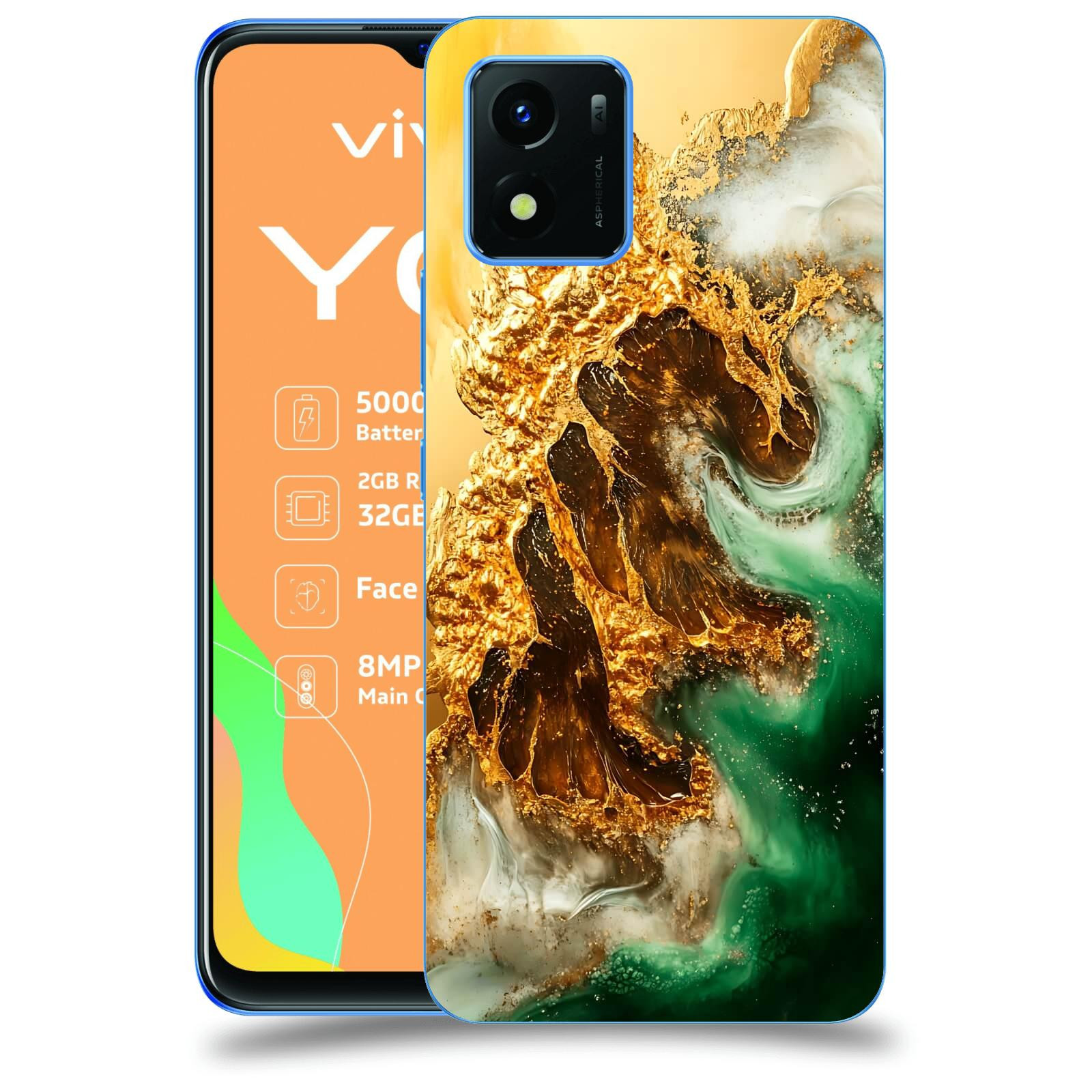 ACOVER Kryt na mobil Vivo Y01 - Golden Moss II