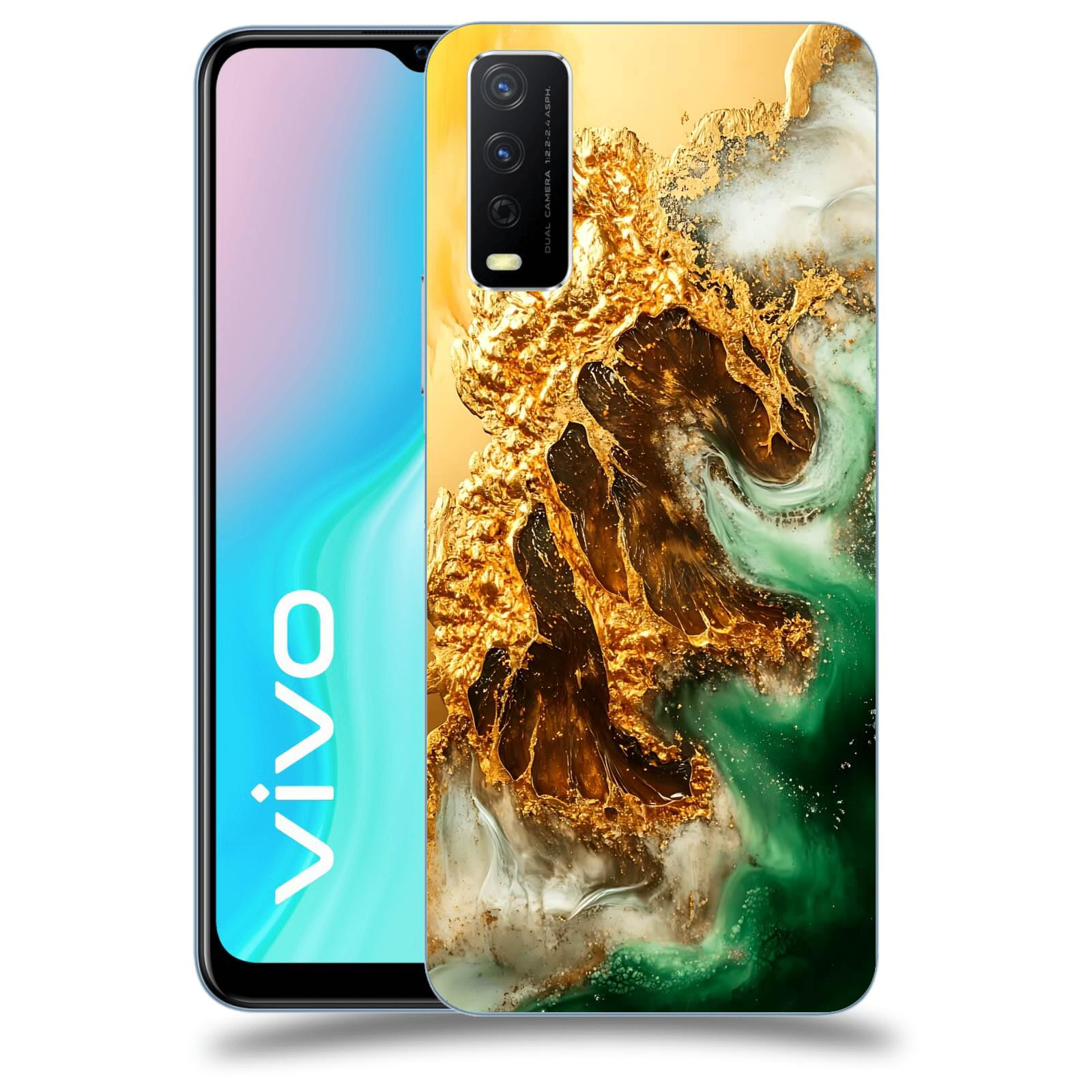 ACOVER Kryt na mobil Vivo Y11s - Golden Moss II