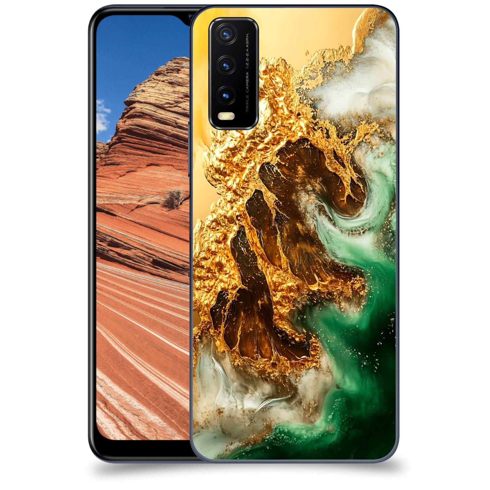 ACOVER Kryt na mobil Vivo Y20s - Golden Moss II