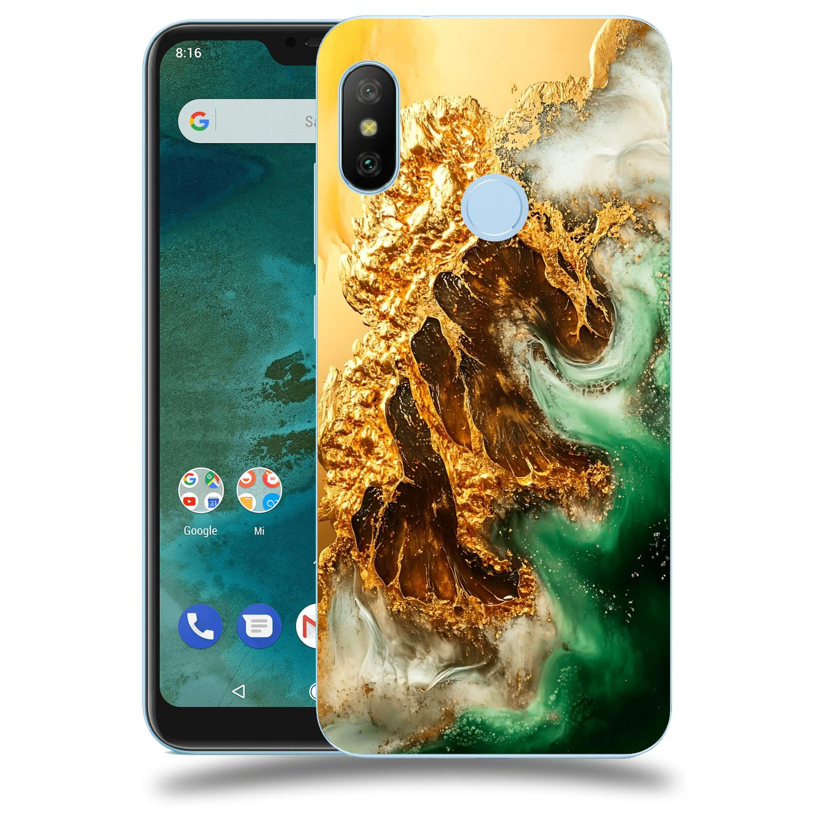 ACOVER Kryt na mobil Xiaomi Mi A2 Lite - Golden Moss II