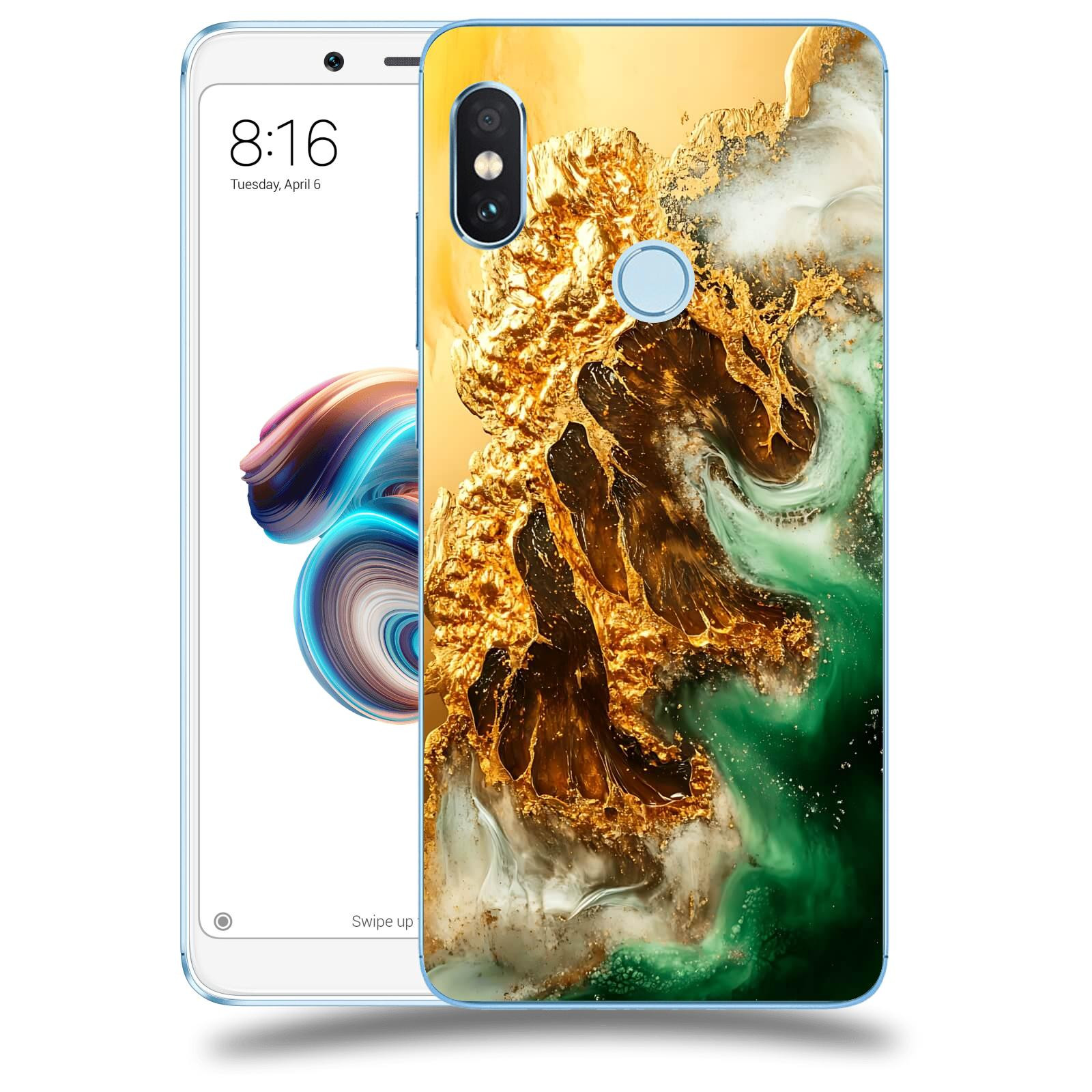 ACOVER Kryt na mobil Xiaomi Redmi Note 5 Global - Golden Moss II