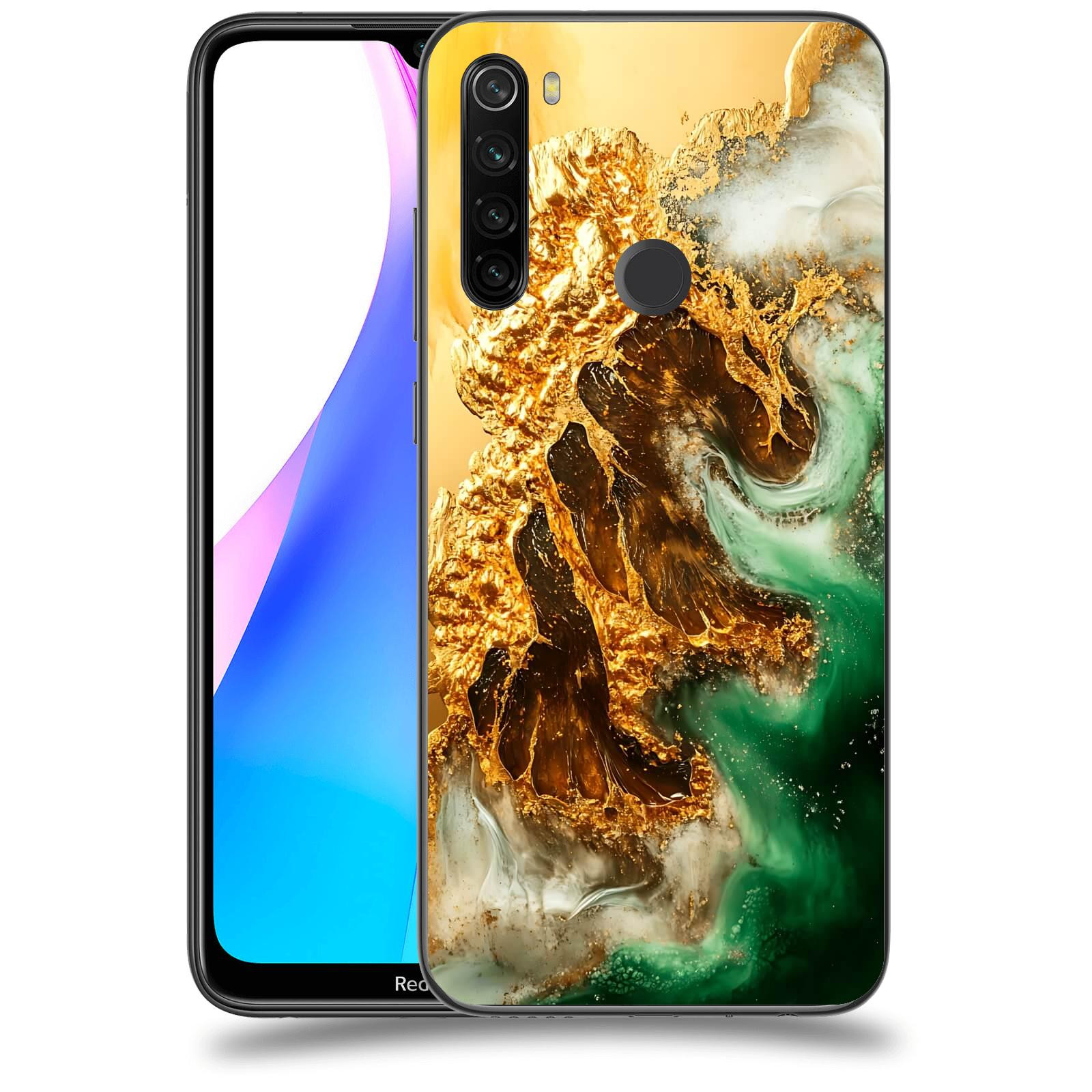 ACOVER Kryt na mobil Xiaomi Redmi Note 8T - Golden Moss II