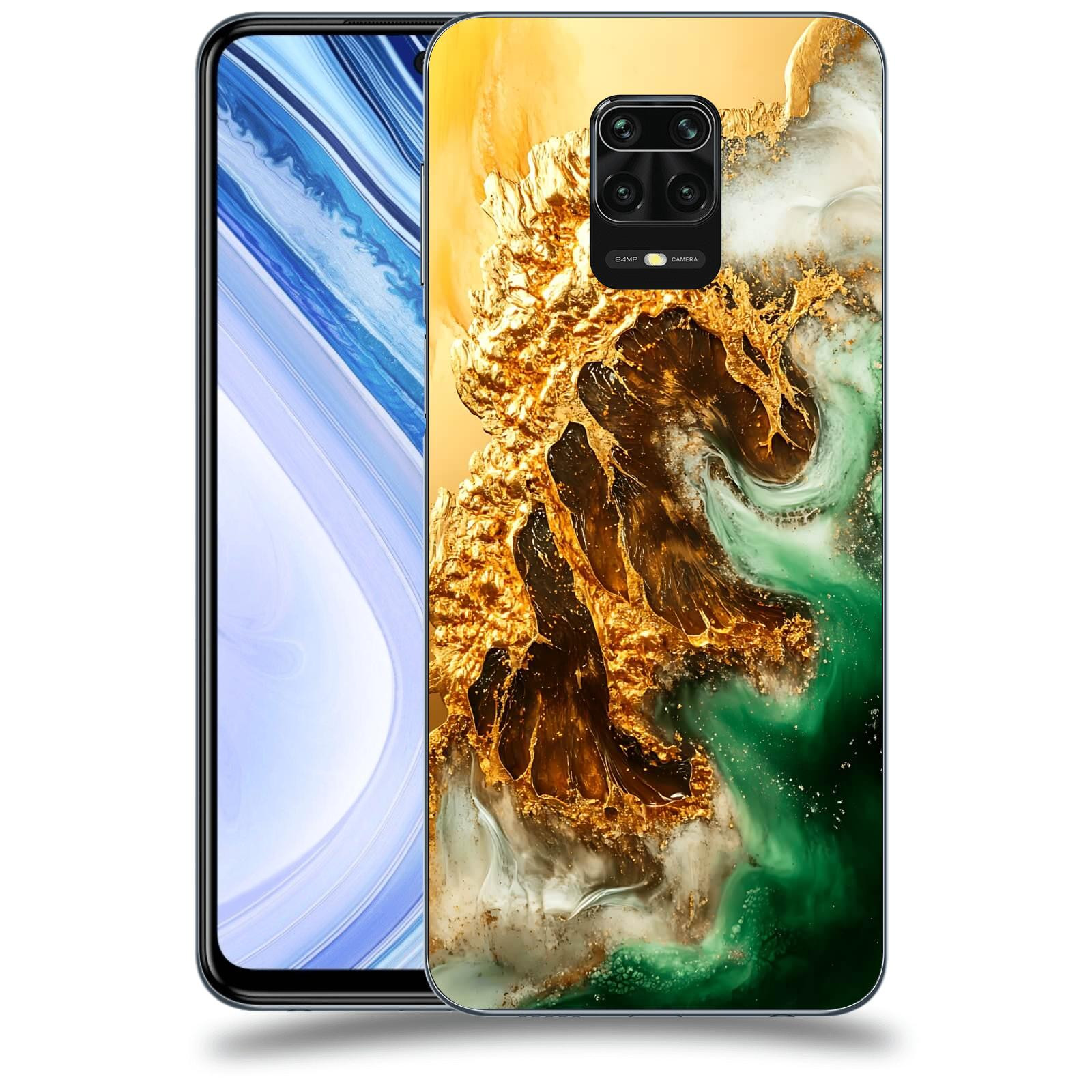 ACOVER Kryt na mobil Xiaomi Redmi Note 9 Pro - Golden Moss II