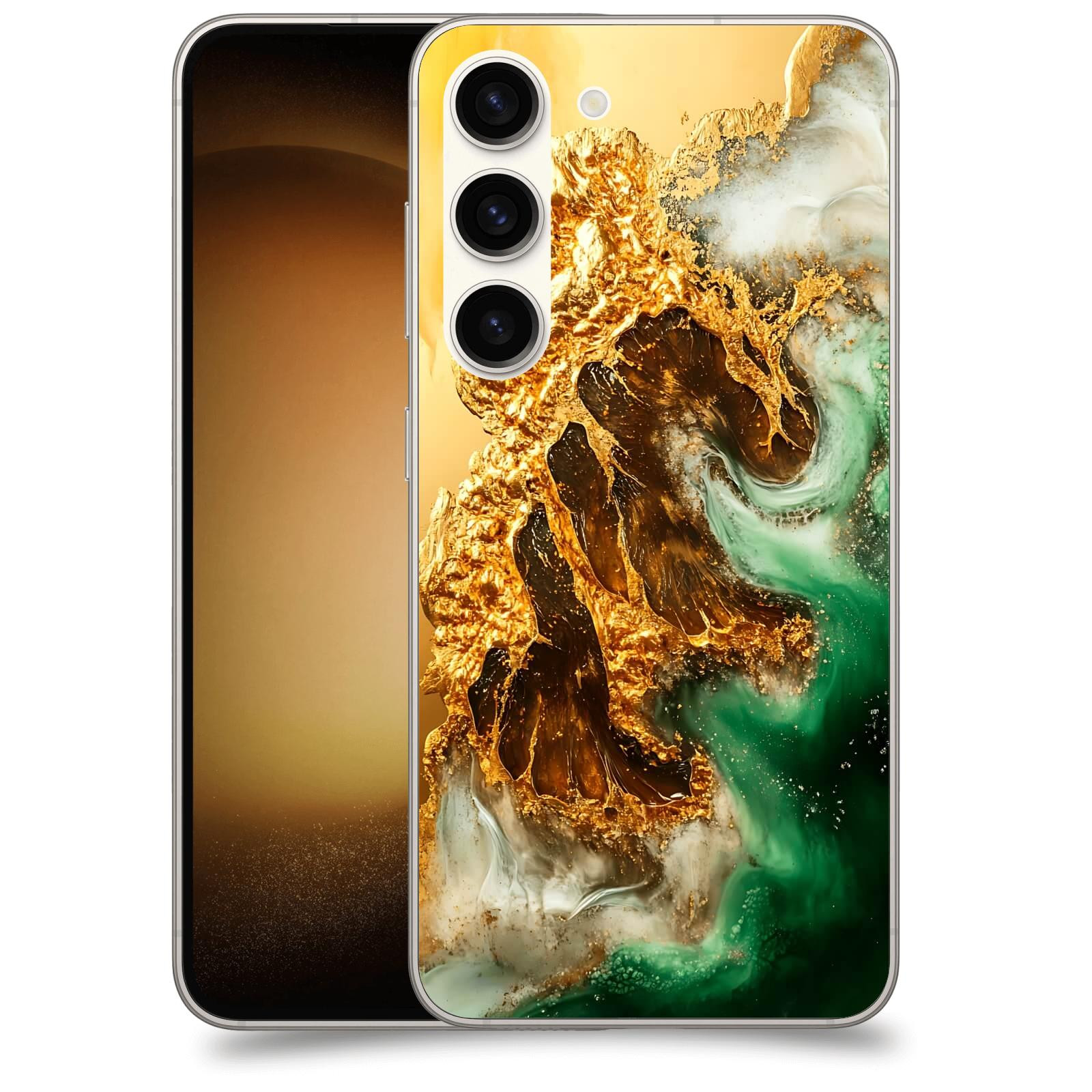 ACOVER Kryt na mobil Samsung Galaxy S23 5G - Golden Moss II