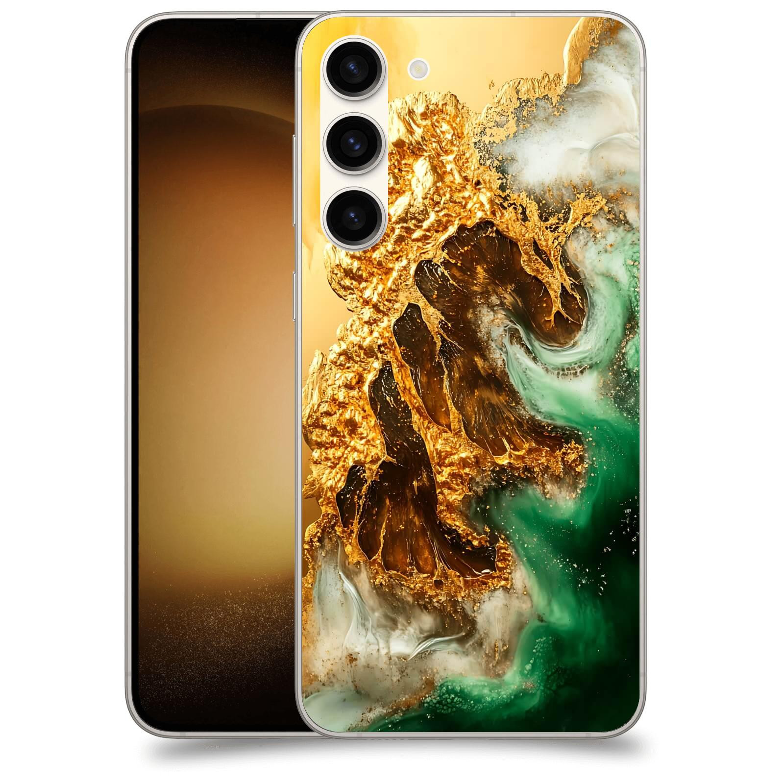 ACOVER Kryt na mobil Samsung Galaxy S23+ 5G - Golden Moss II