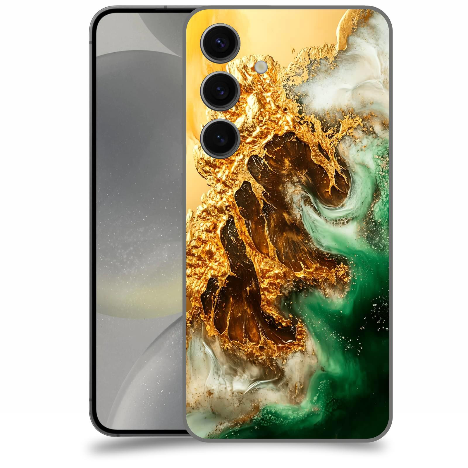ACOVER Kryt na mobil Samsung Galaxy S24 - Golden Moss II