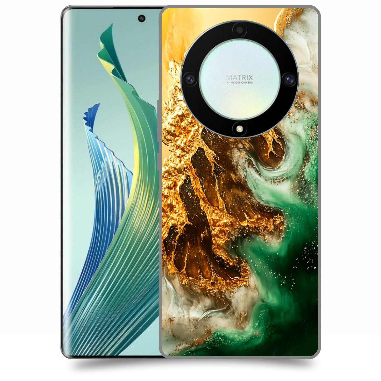ACOVER Kryt na mobil Honor Magic 5 Lite 5G - Golden Moss II