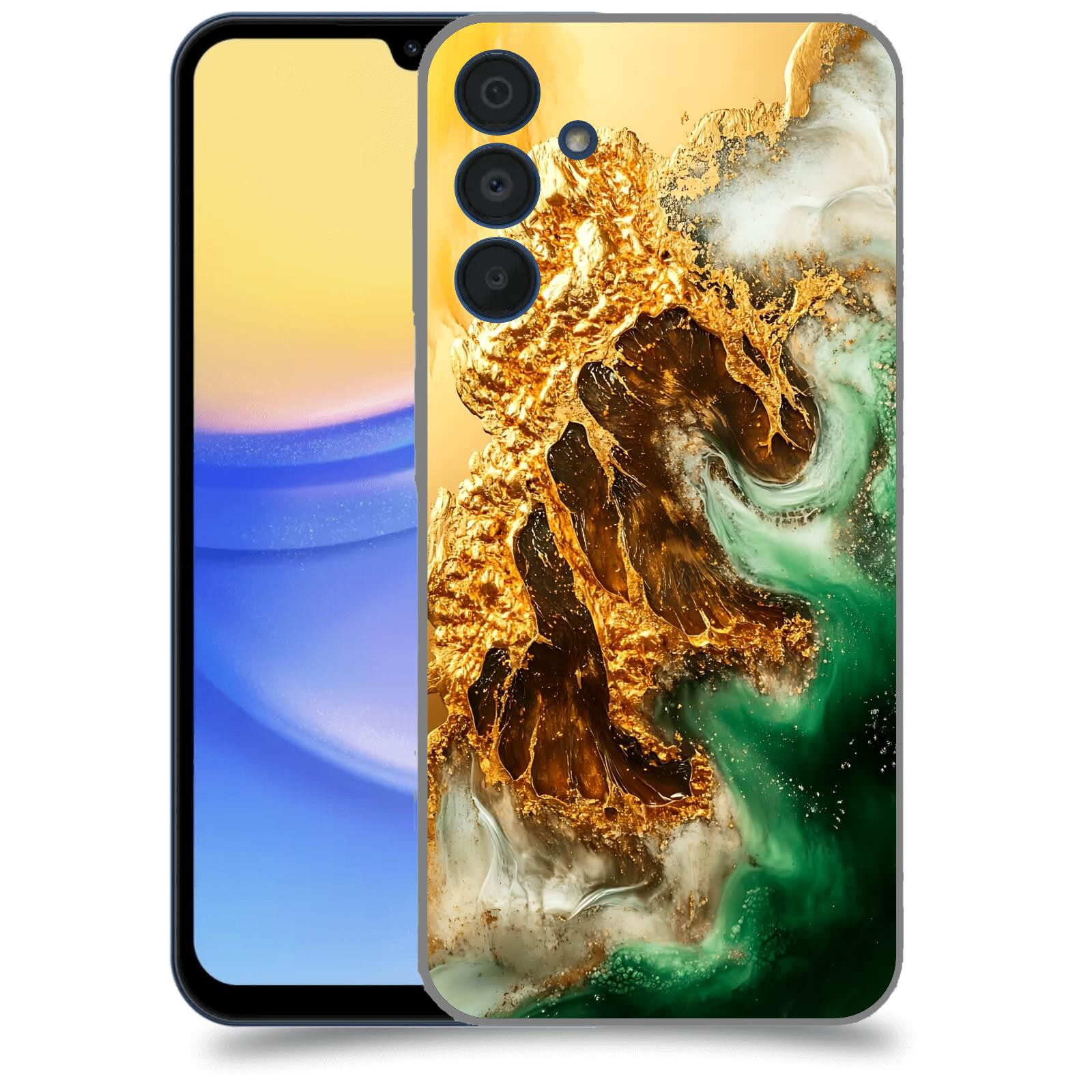 ACOVER Kryt na mobil Samsung Galaxy A15 5G - Golden Moss II