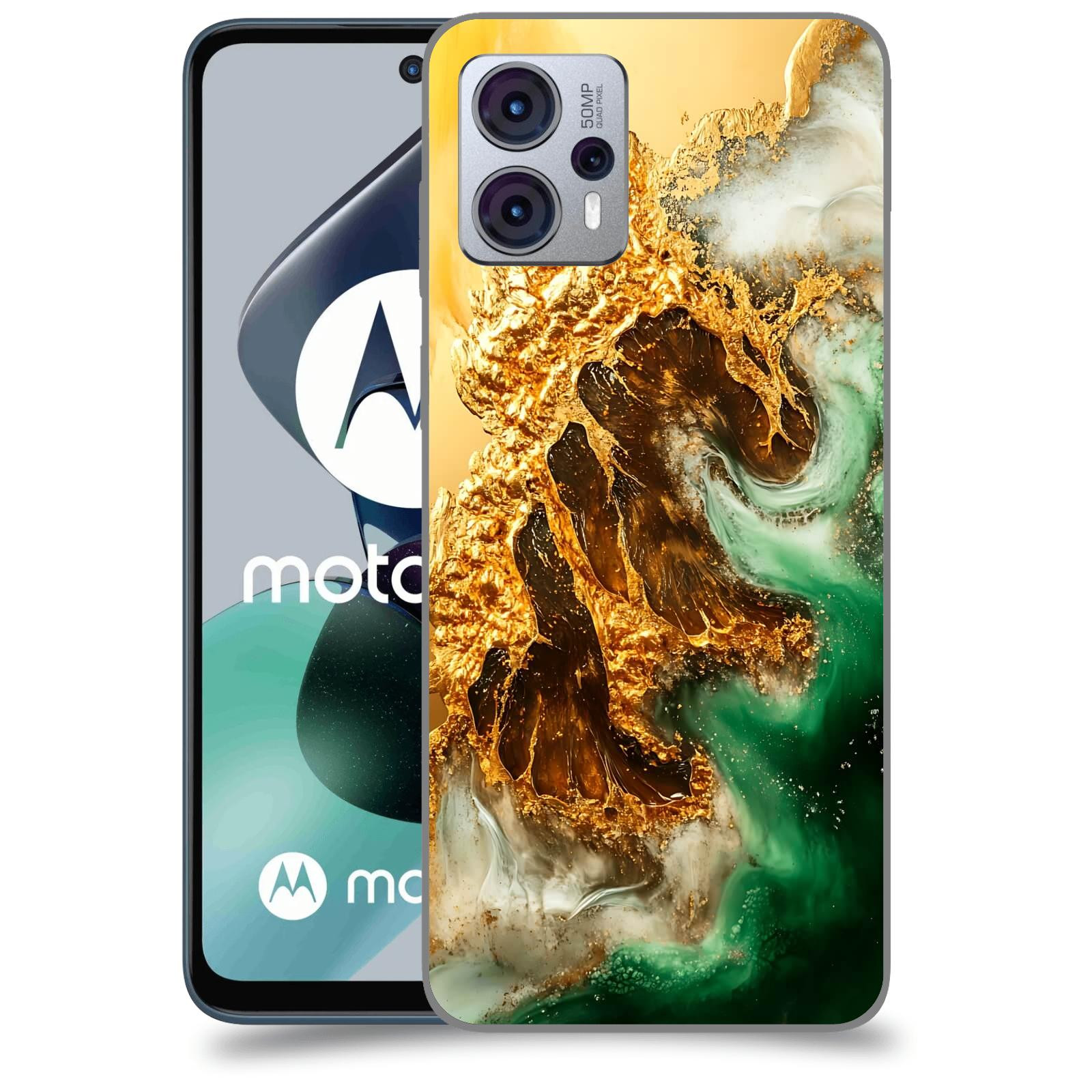 ACOVER Kryt na mobil Motorola Moto G23 - Golden Moss II