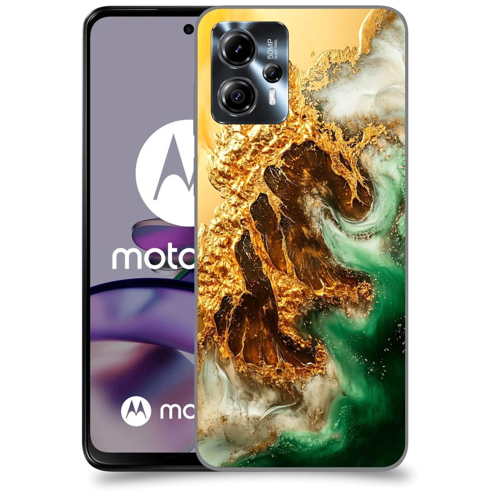 ACOVER Kryt na mobil Motorola Moto G13 - Golden Moss II