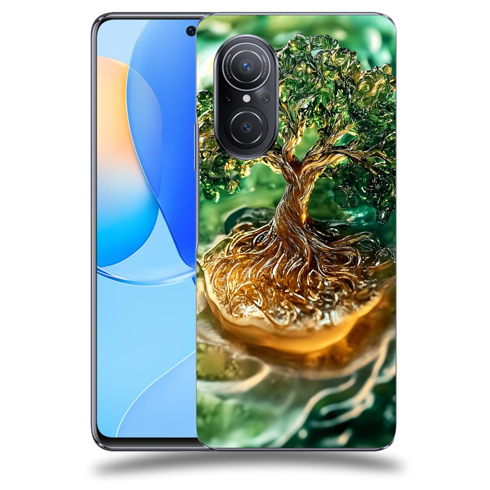 ACOVER Kryt na mobil Huawei Nova 9 SE - Golden Moss III