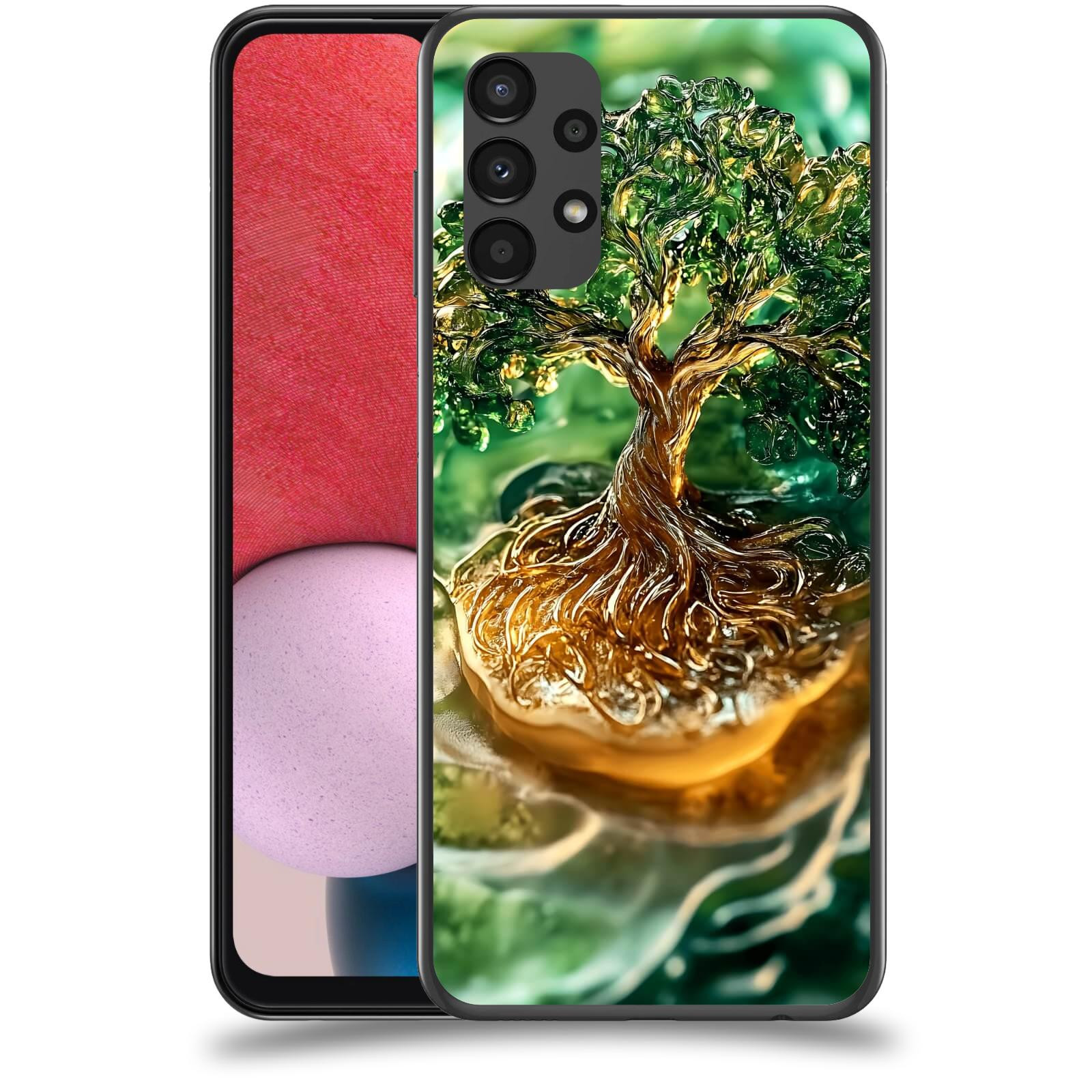 ACOVER Kryt na mobil Samsung Galaxy A13 4G A135 - Golden Moss III