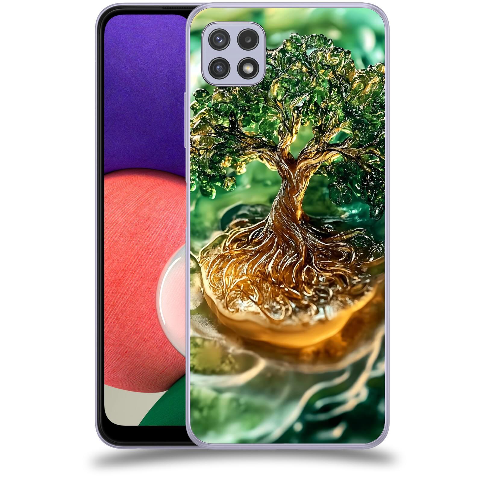 ACOVER Kryt na mobil Samsung Galaxy A22 5G A226B - Golden Moss III