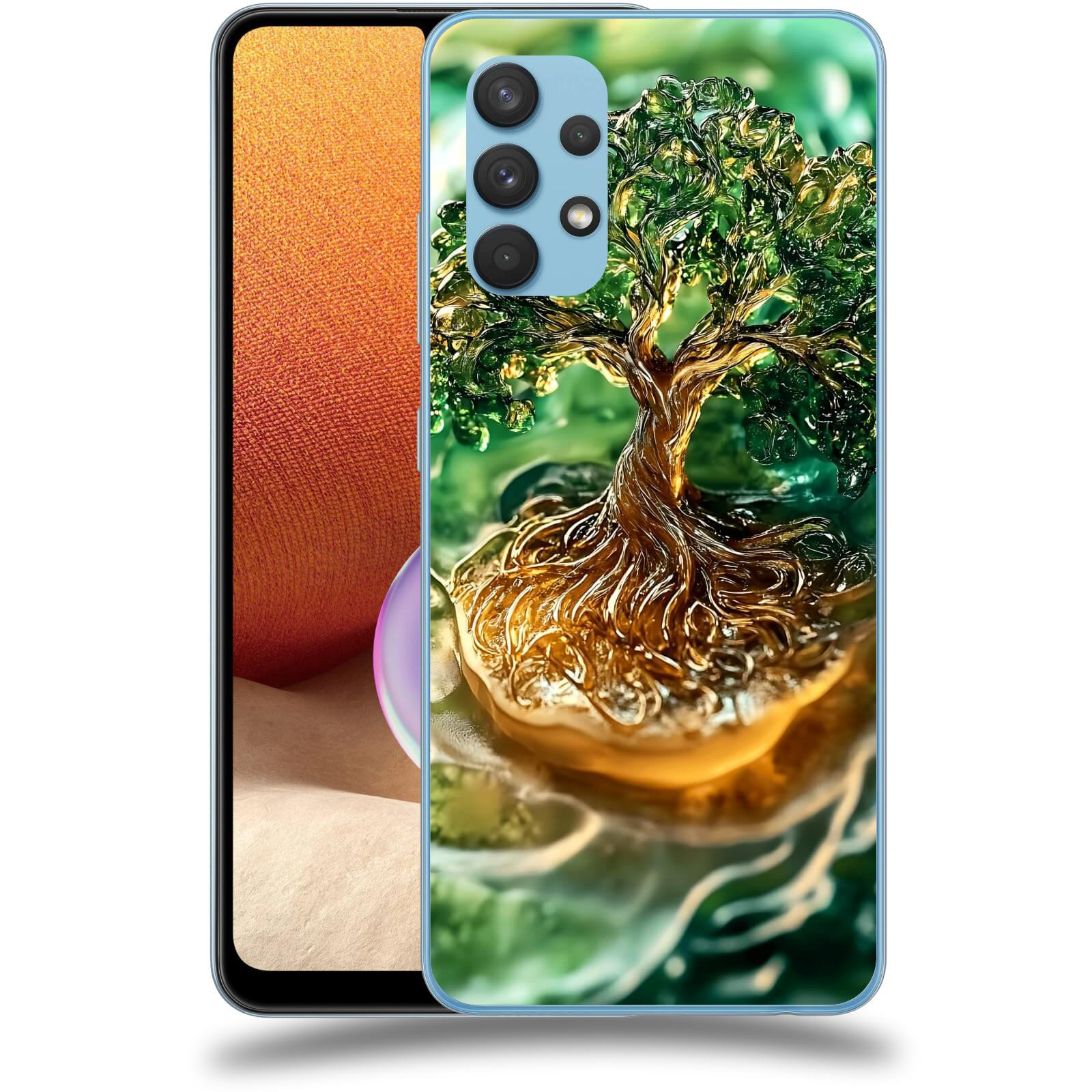 ACOVER Kryt na mobil Samsung Galaxy A32 4G SM-A325F - Golden Moss III