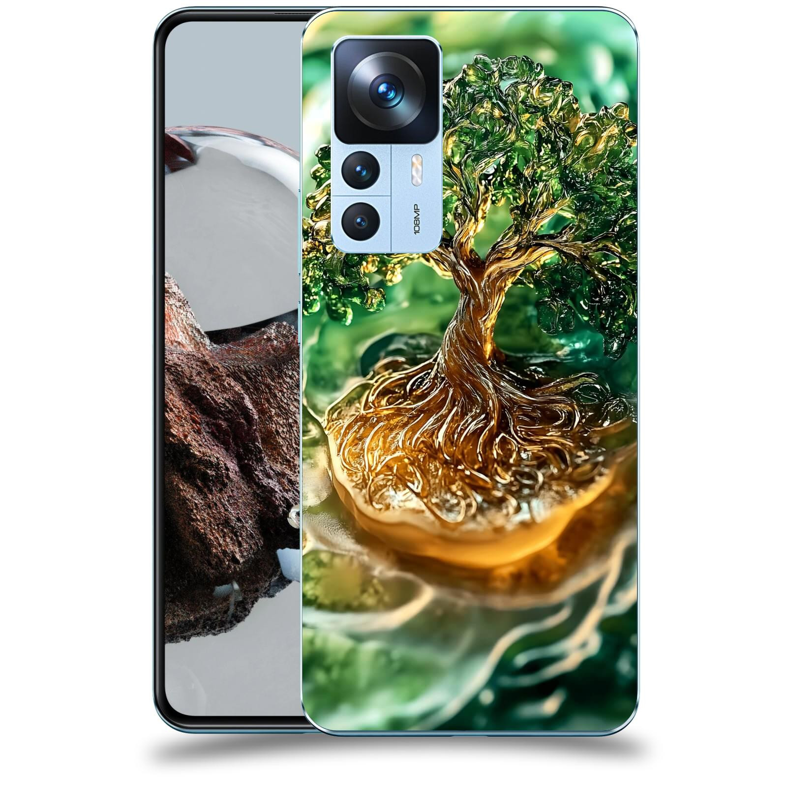 ACOVER Kryt na mobil Xiaomi 12T - Golden Moss III
