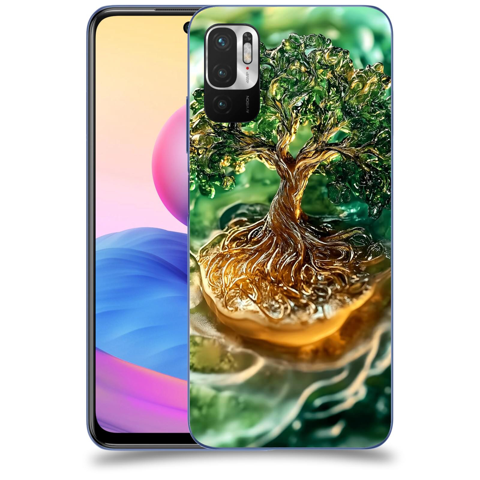 ACOVER Kryt na mobil Xiaomi Redmi Note 10 5G - Golden Moss III